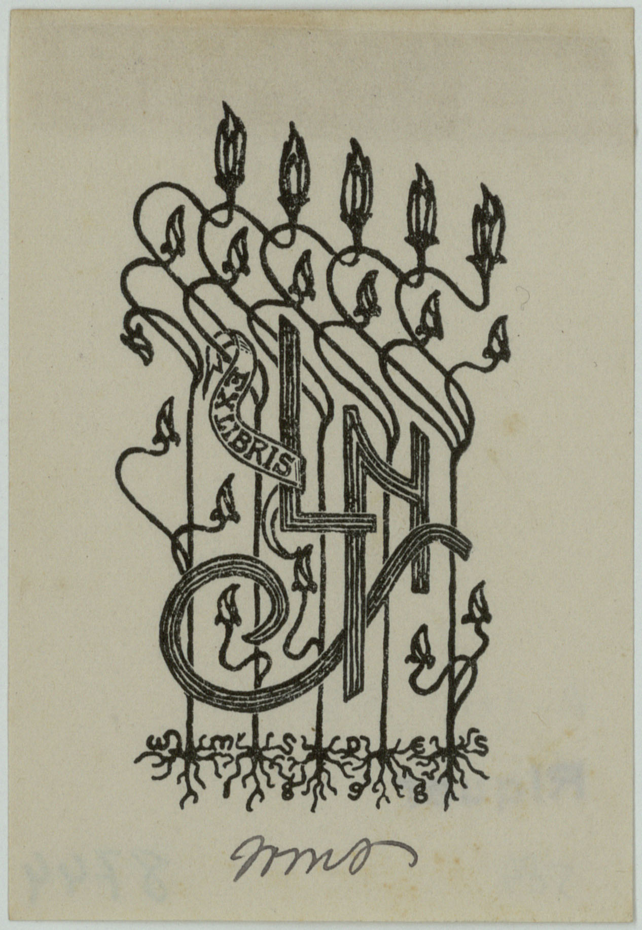 image for: Wilbur Macey Stone - Ex-libris LNS - 1898