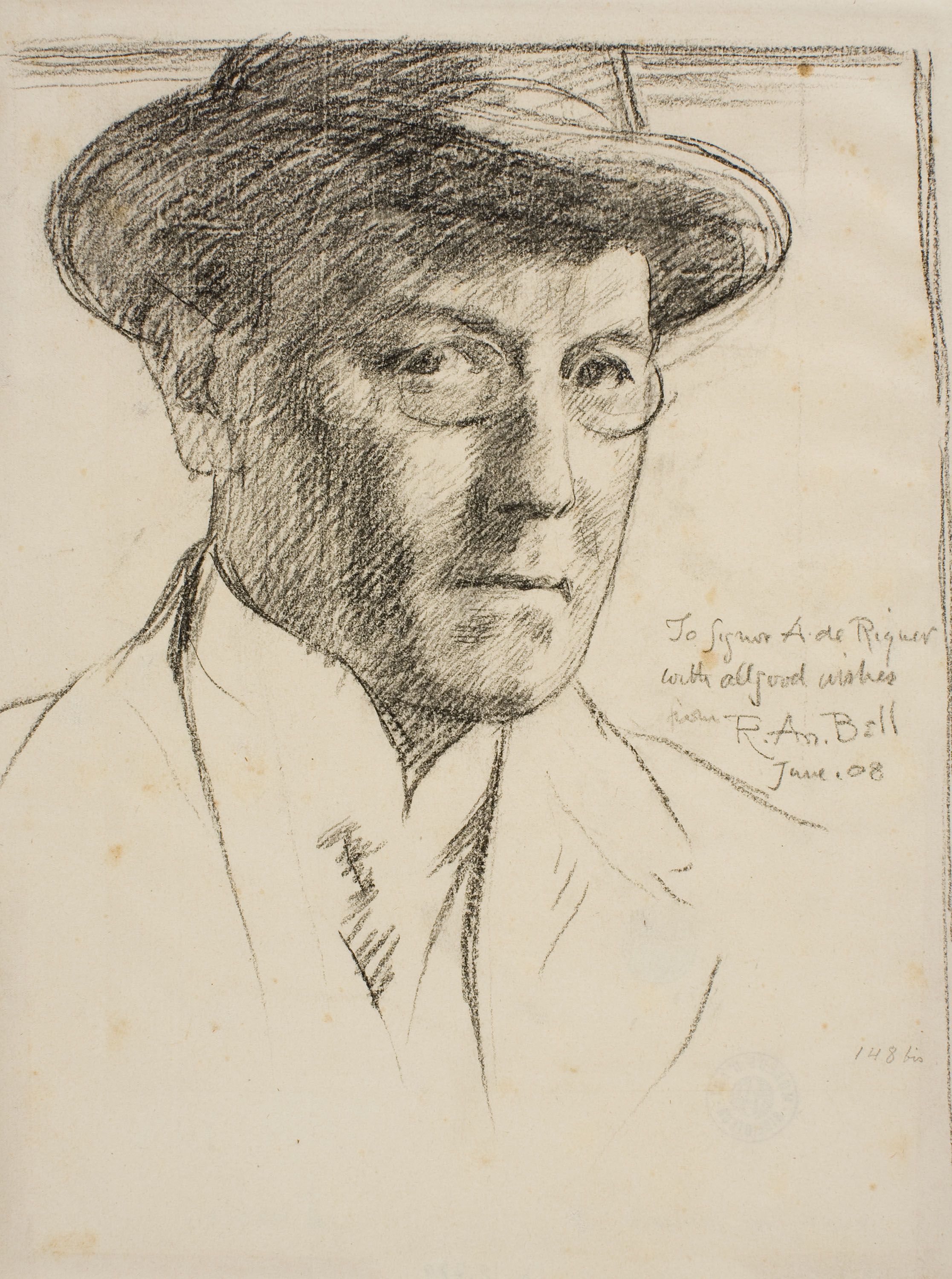 image for: Robert Anning Bell - Autoretrat - 1908