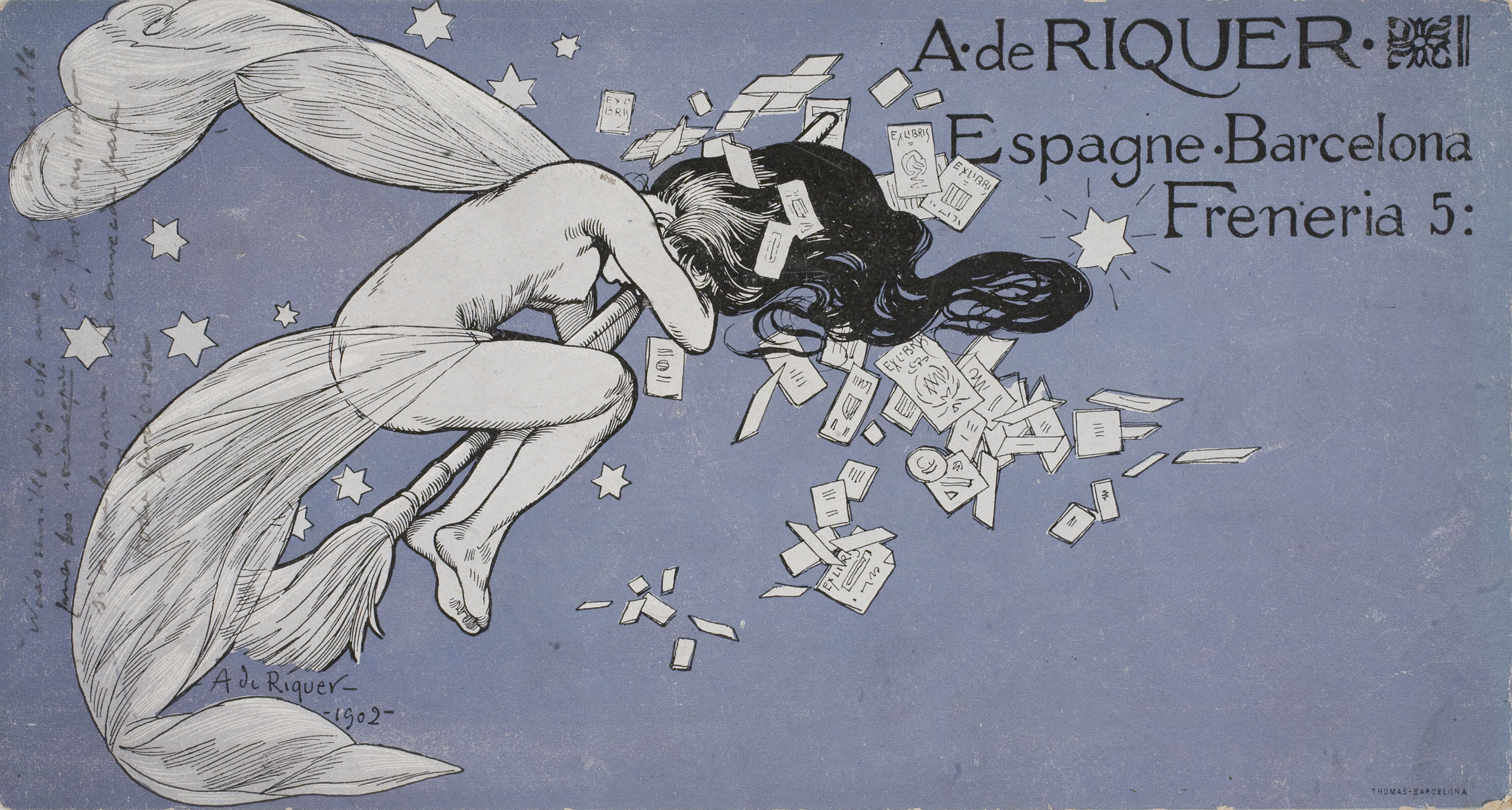 image for: Alexandre de Riquer - Targeta de visita - 1902