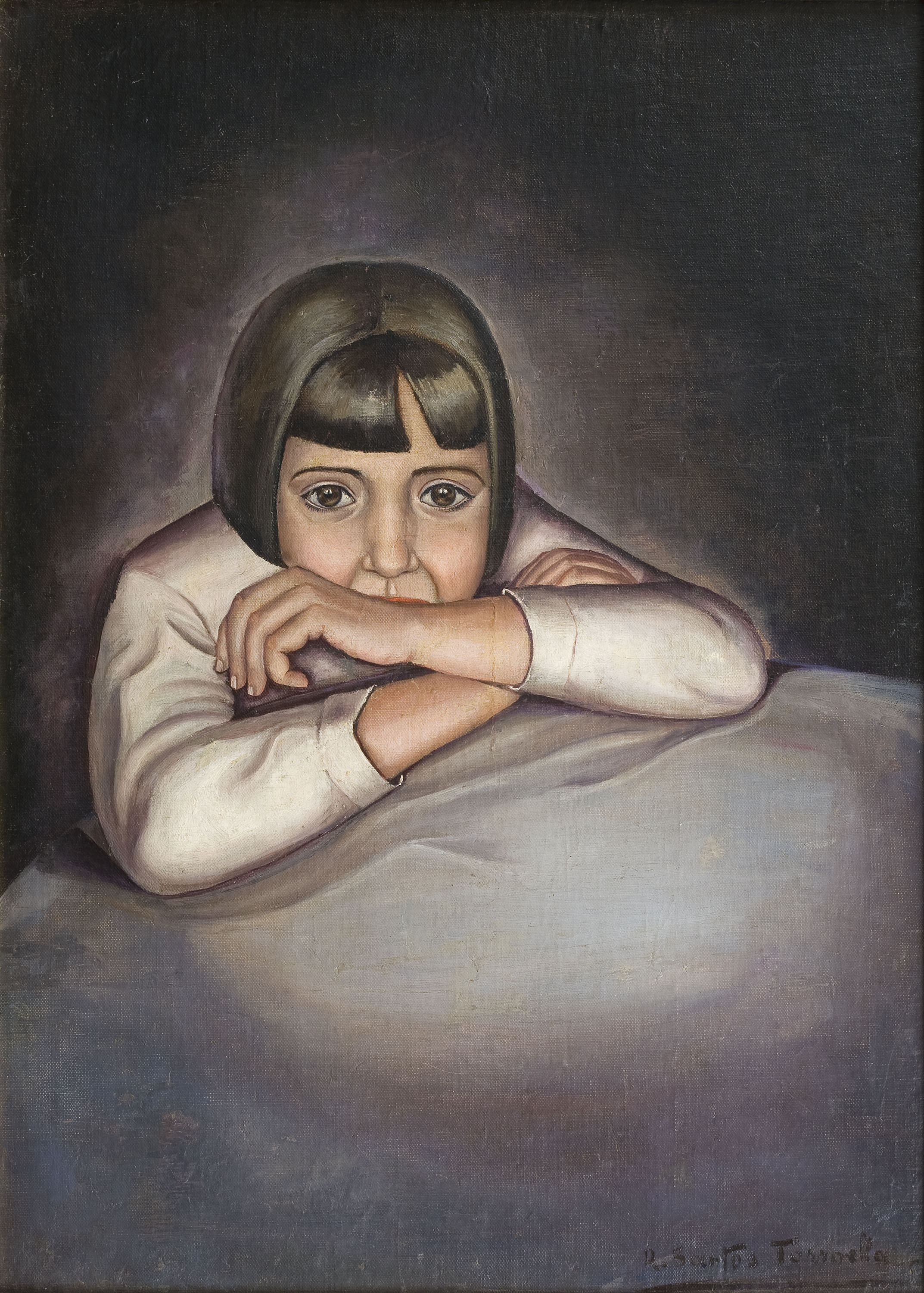 image for: Ángeles Santos Torroella - Nena (Retrat de Conchita) - Valladolid, cap a 1929