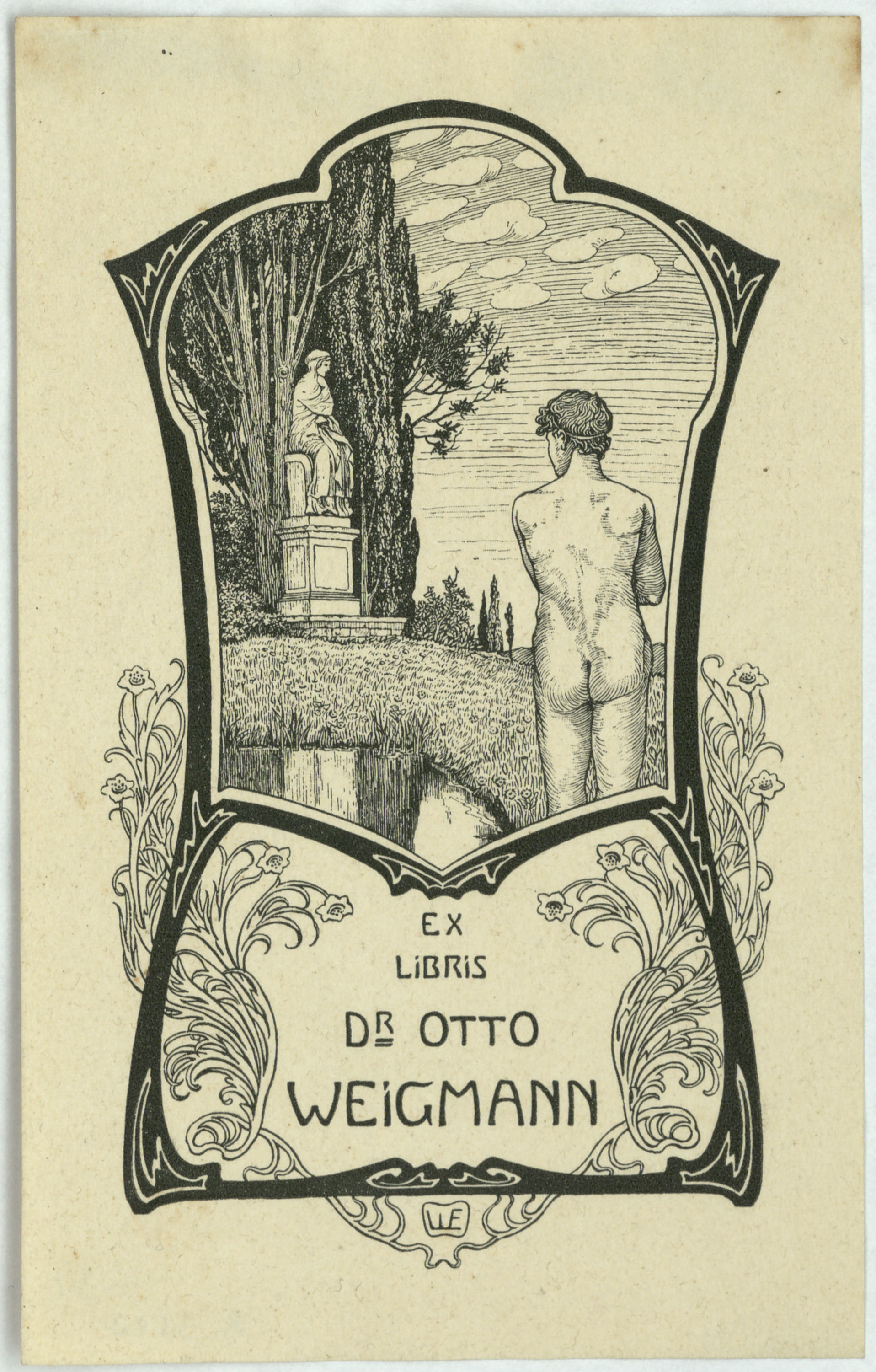 image for: Willy Ehringhausen - Ex-libris Dr. Otto Weigmann - Cap a 1900-1905