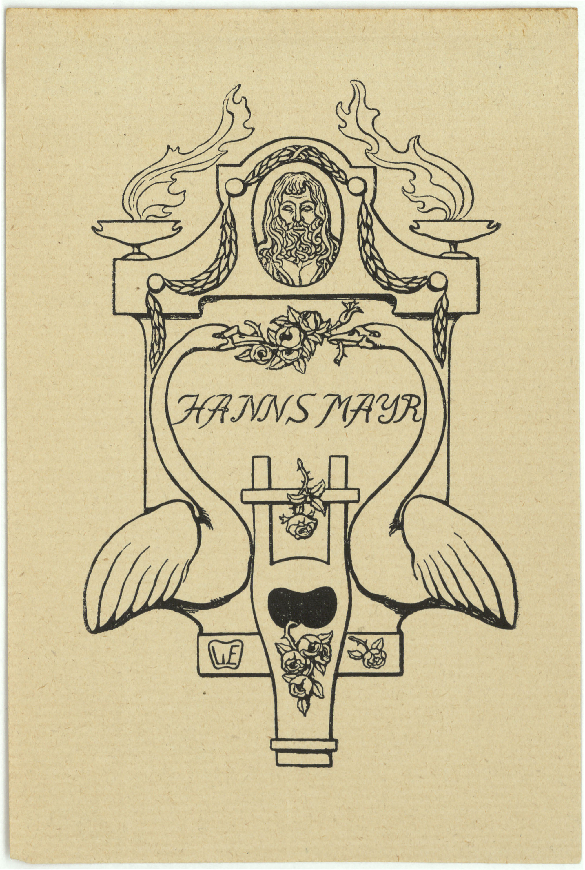 image for: Willy Ehringhausen - Ex-libris Hanns Mayr - Cap a 1900-1905