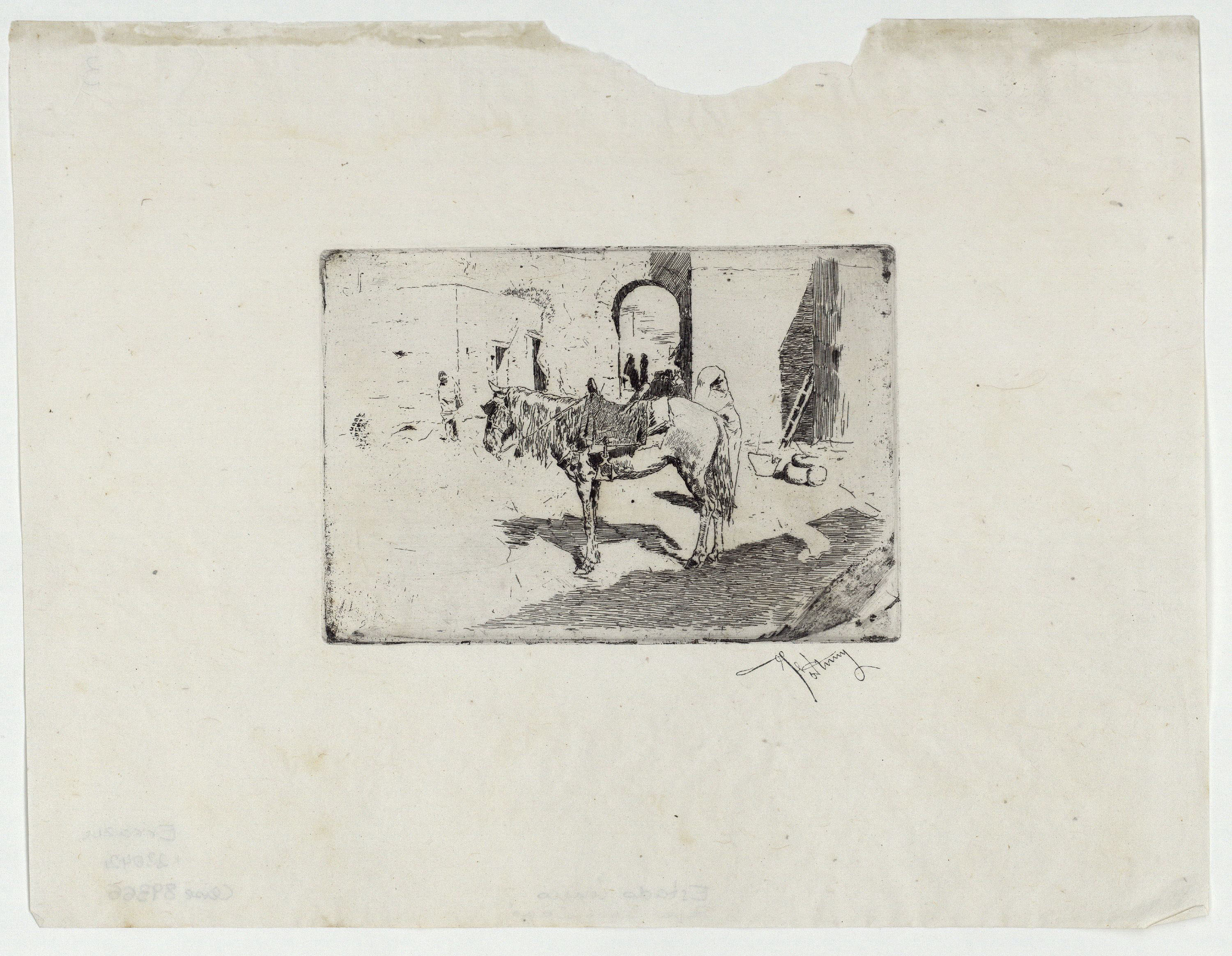 image for: Marià Fortuny - Cavall marroquí - Cap a 1873-1874