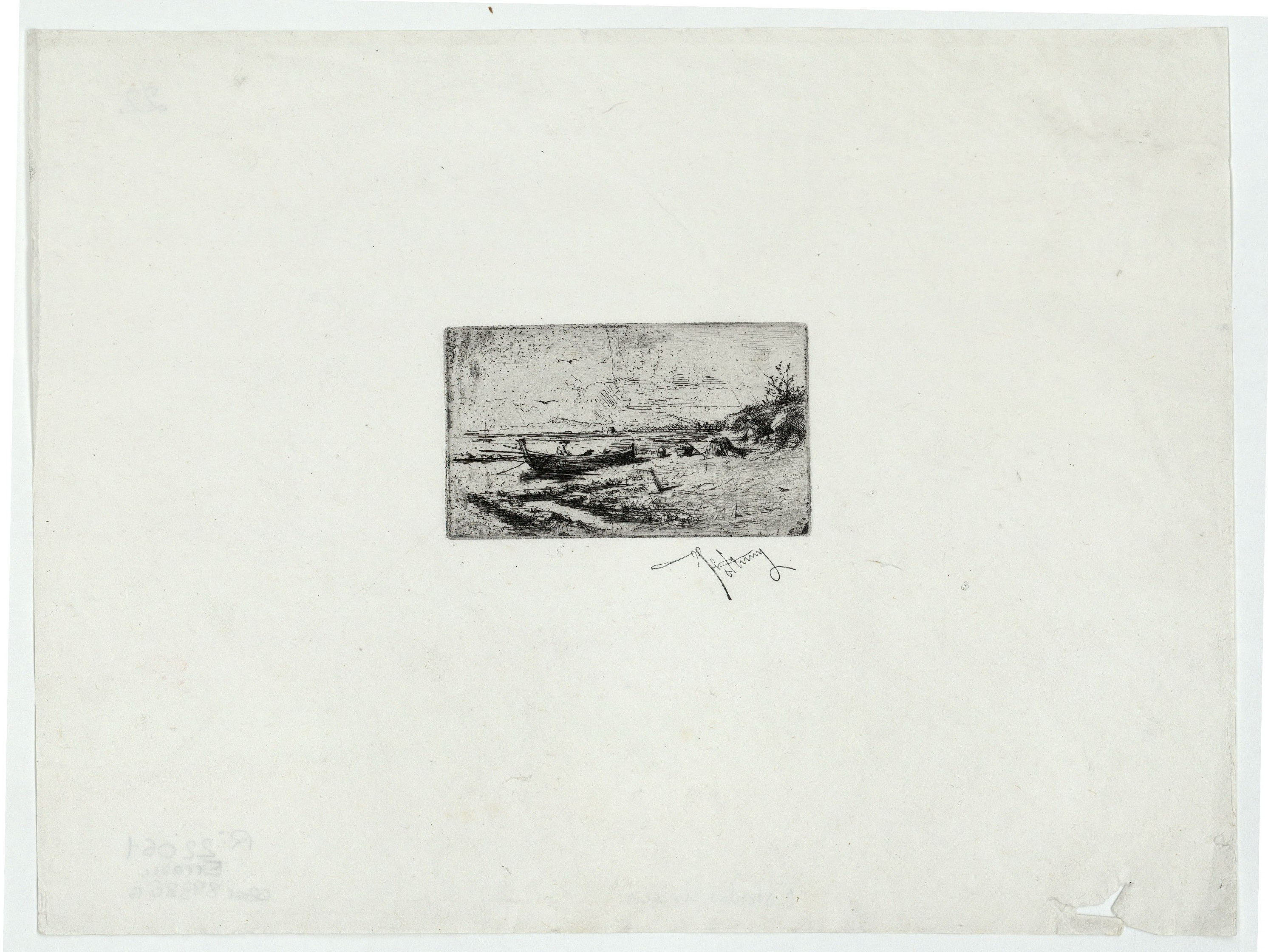 image for: Marià Fortuny - Barca a la platja - [no-dating]