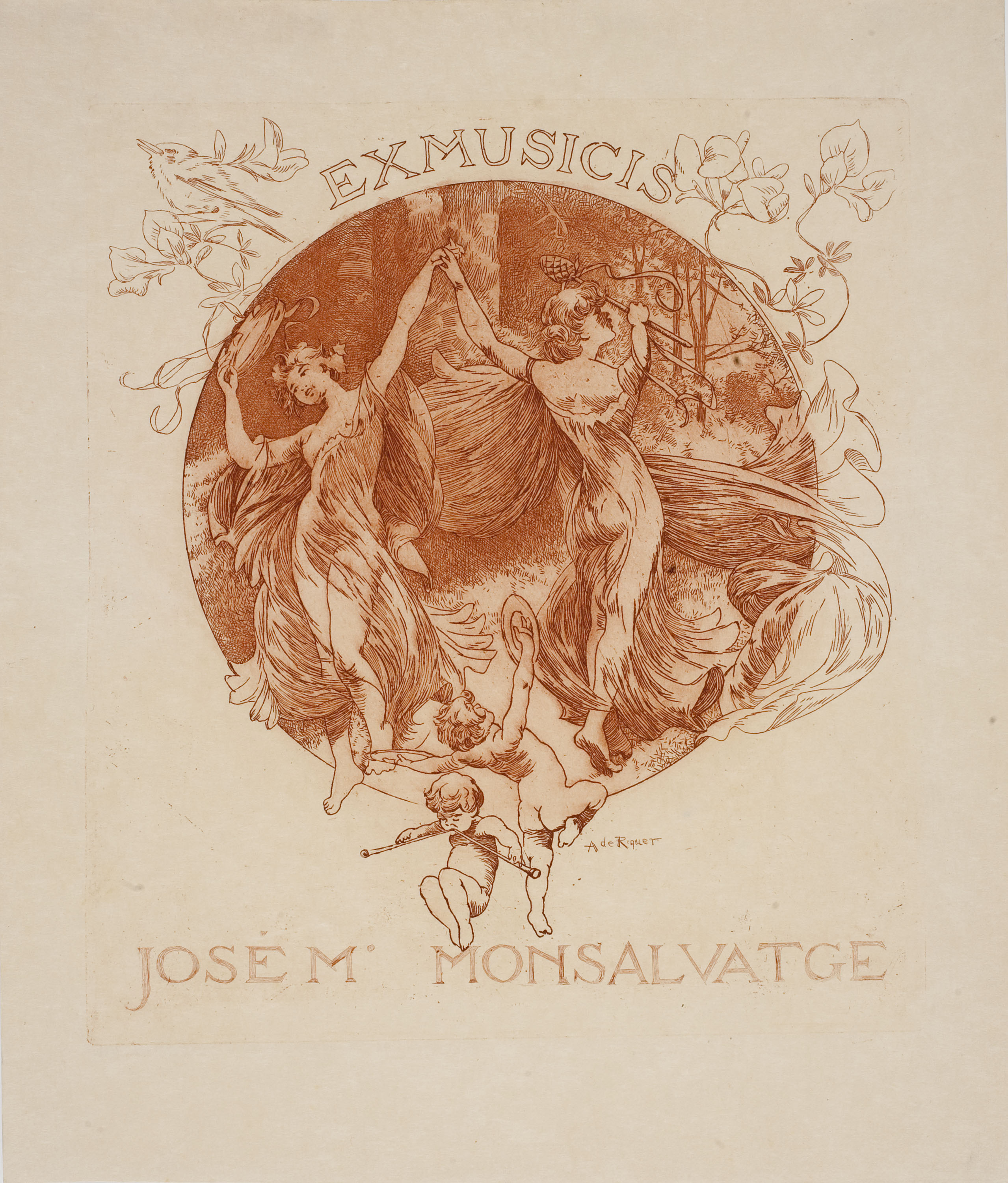 image for: Alexandre de Riquer - Ex-musicis José Mª Monsalvatge - 1904