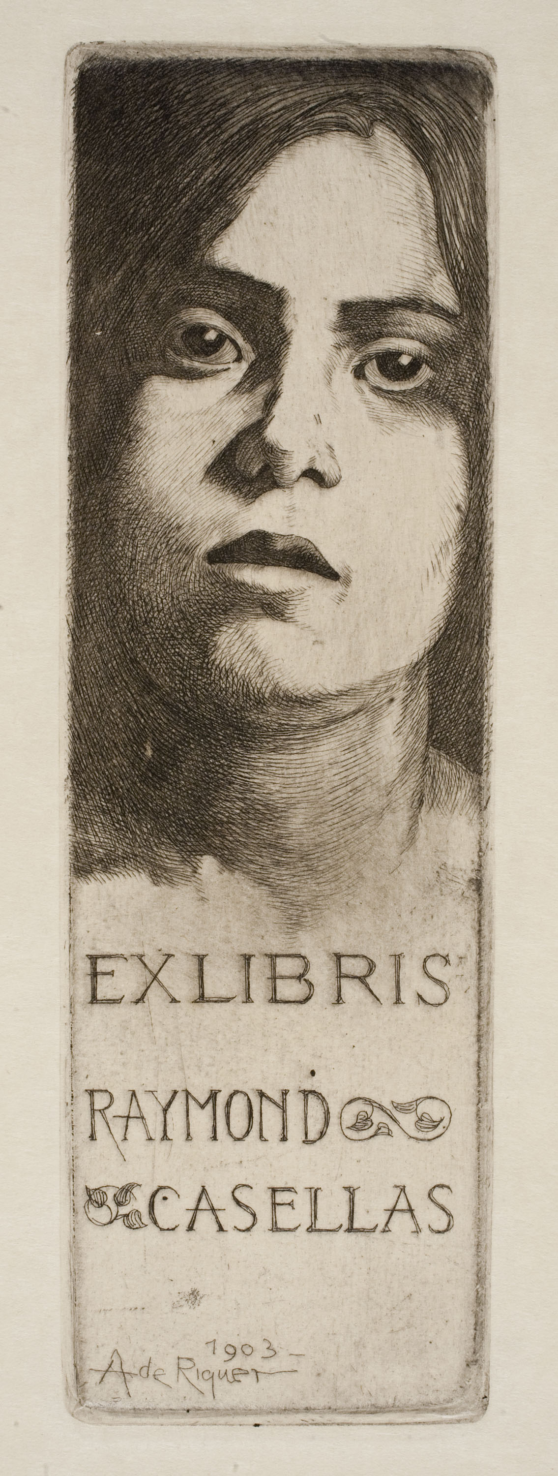 image for: Alexandre de Riquer - Ex-libris Raymond Casellas - 1903