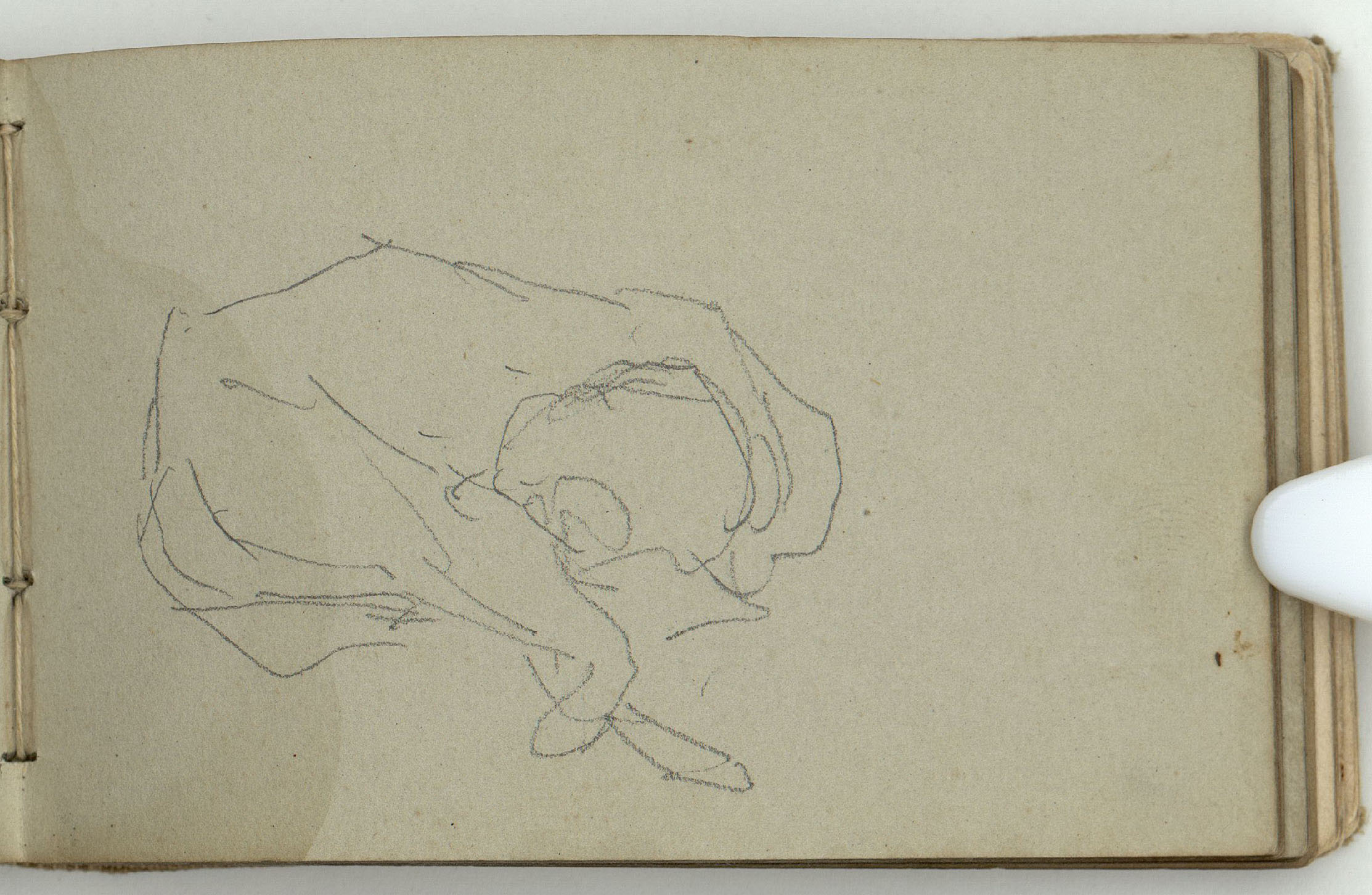 image for: Marià Fortuny - Estudi per a les aquarel·les «El venedor de tapissos» o «Amics fidels» - Cap a 1870