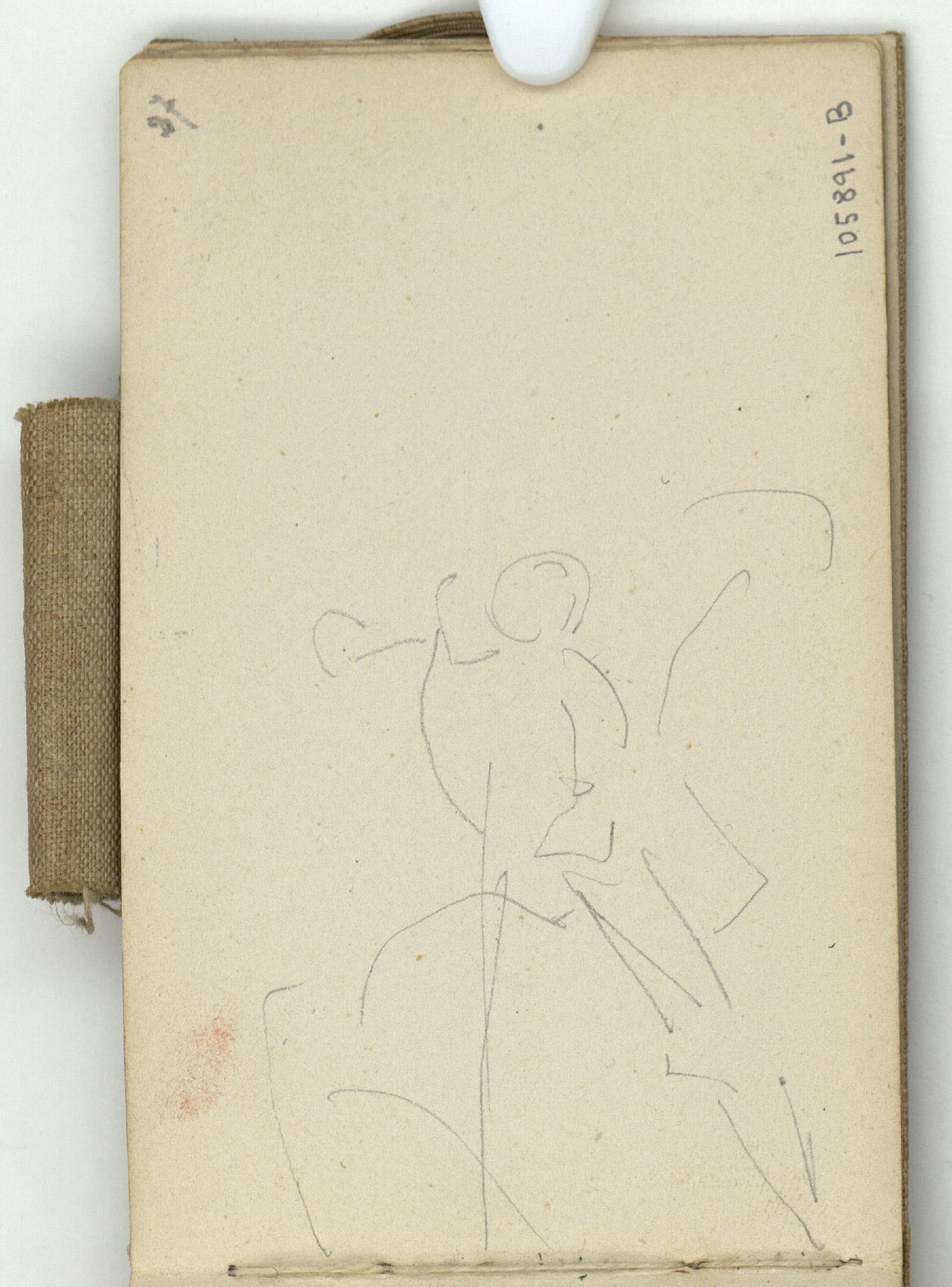 image for: Marià Fortuny - Croquis de figura - Cap a 1873