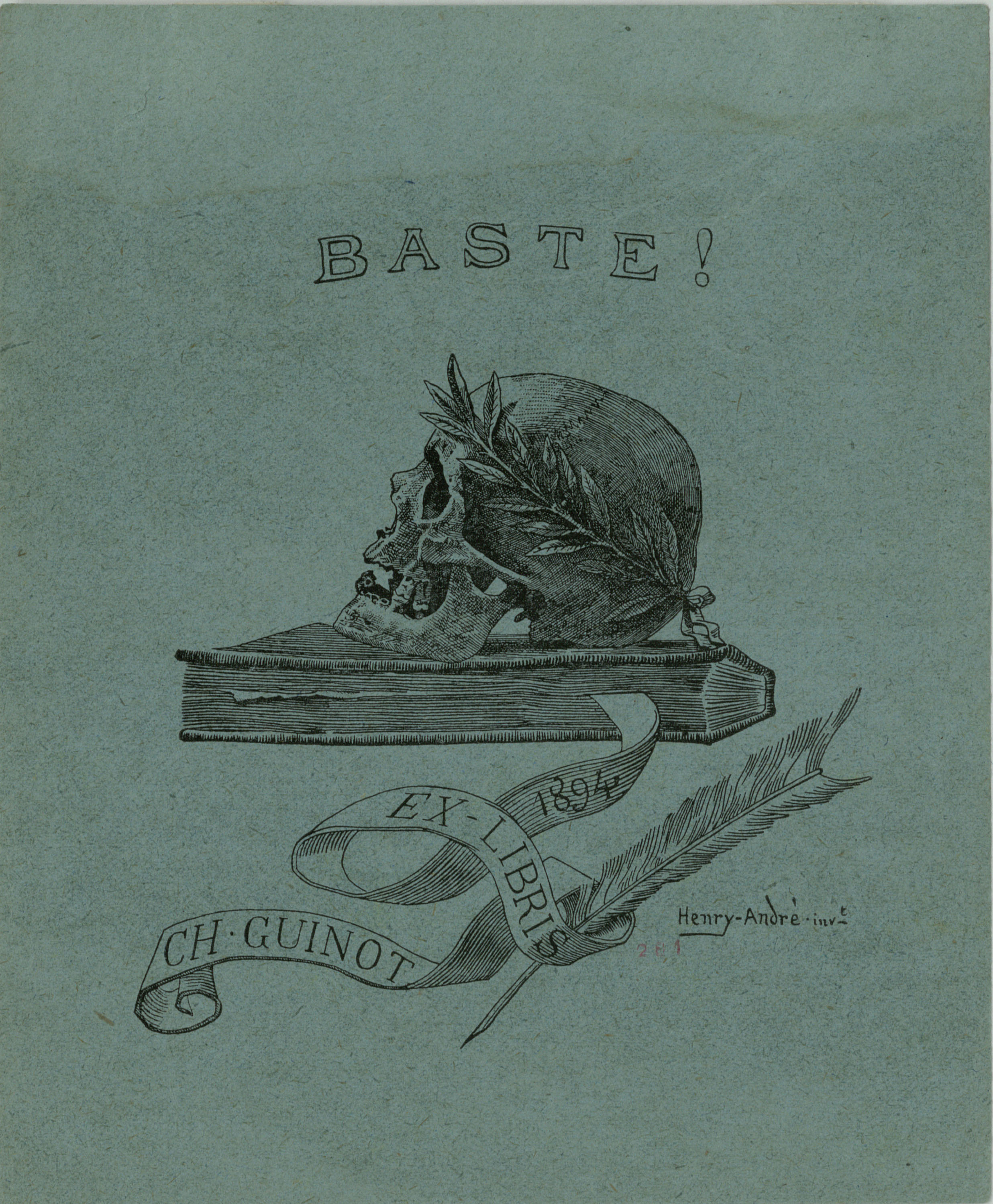 image for: Henry-André - Ex-libris Ch. Guinot - 1894