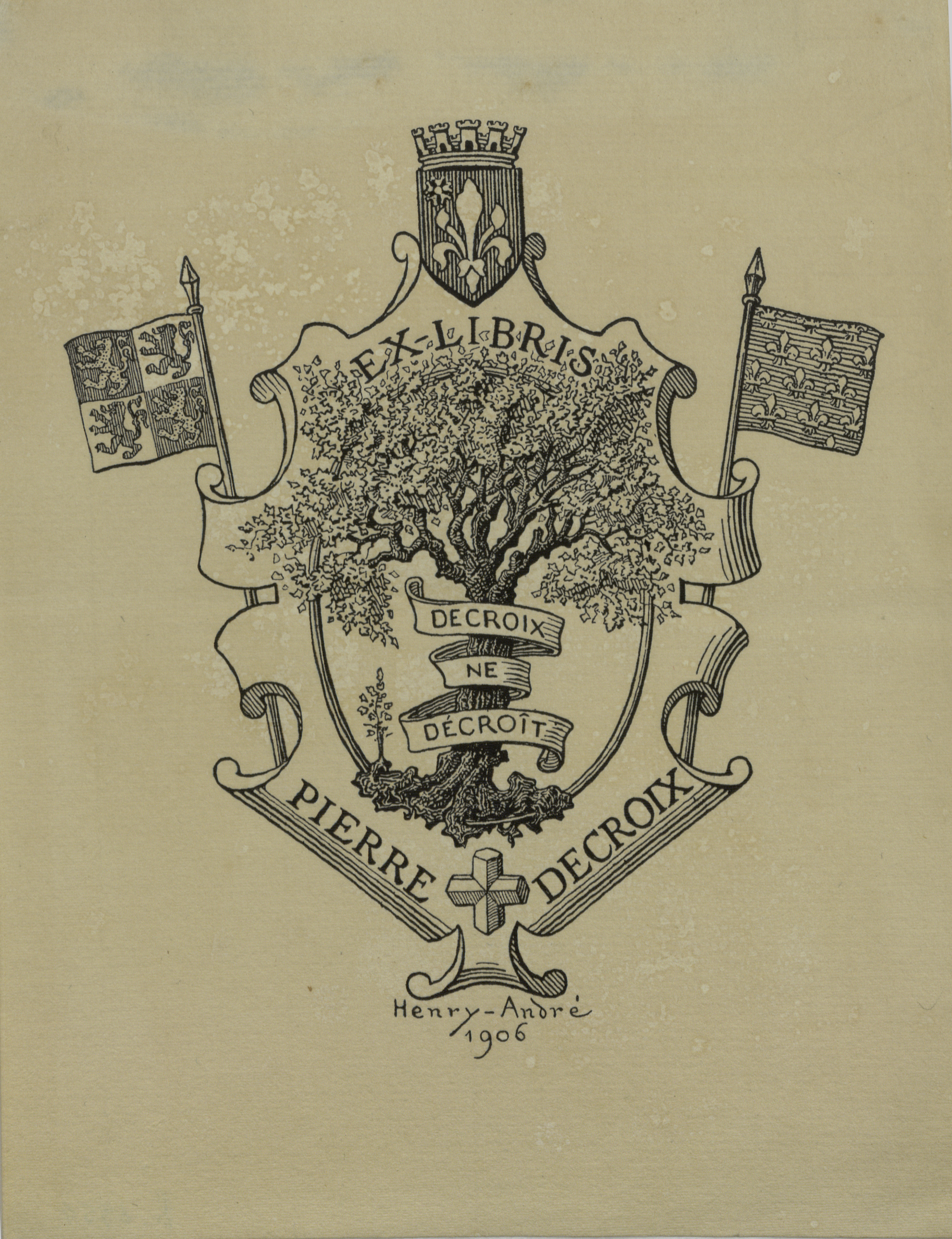 image for: Henry-André - Ex-libris Pierre Decroix - 1906