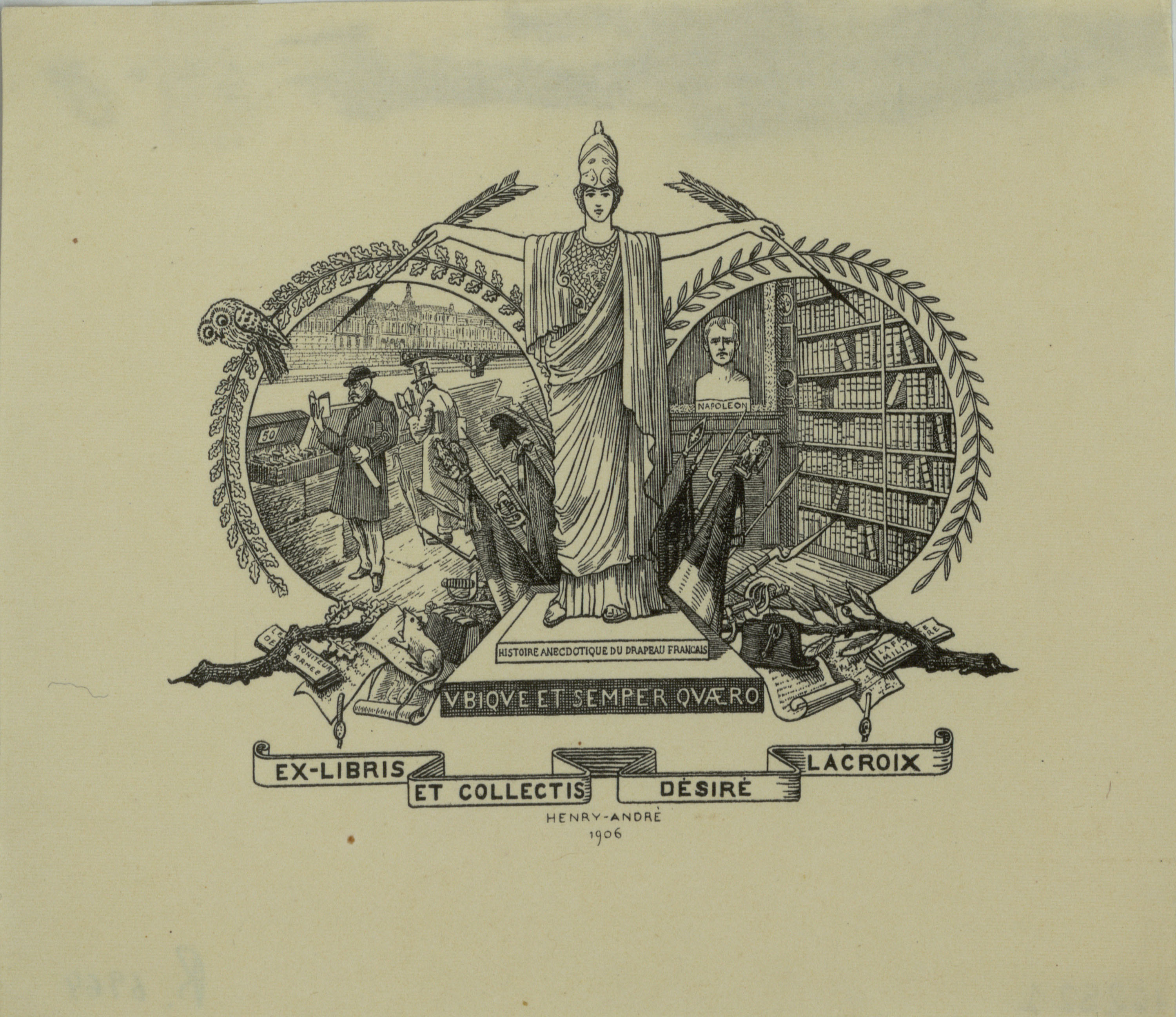 image for: Henry-André - Ex-libris et Collectis Desiré Lacroix - 1906