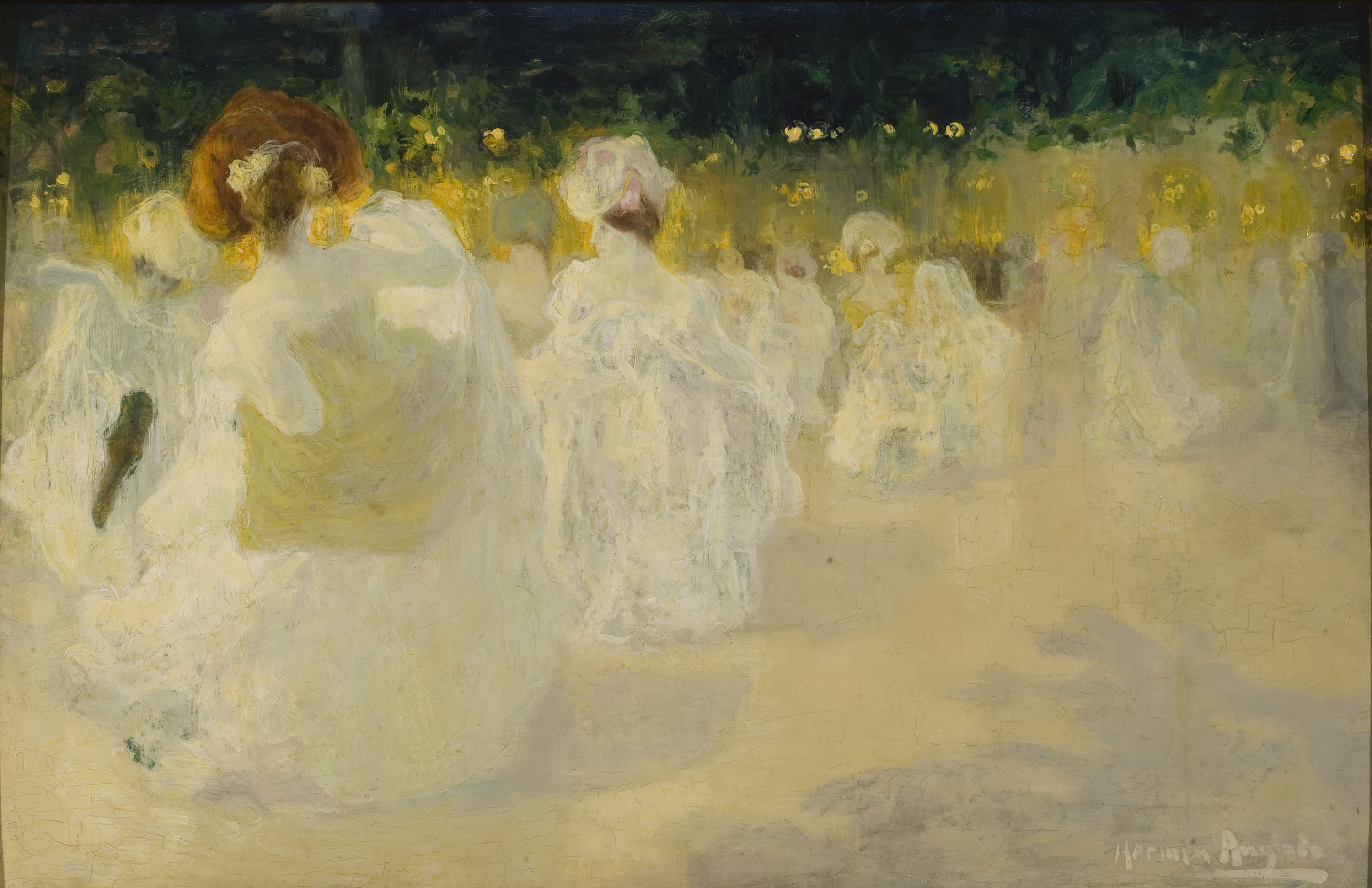 image for: Hermen Anglada Camarasa - Le bal blanc - Cap a 1900