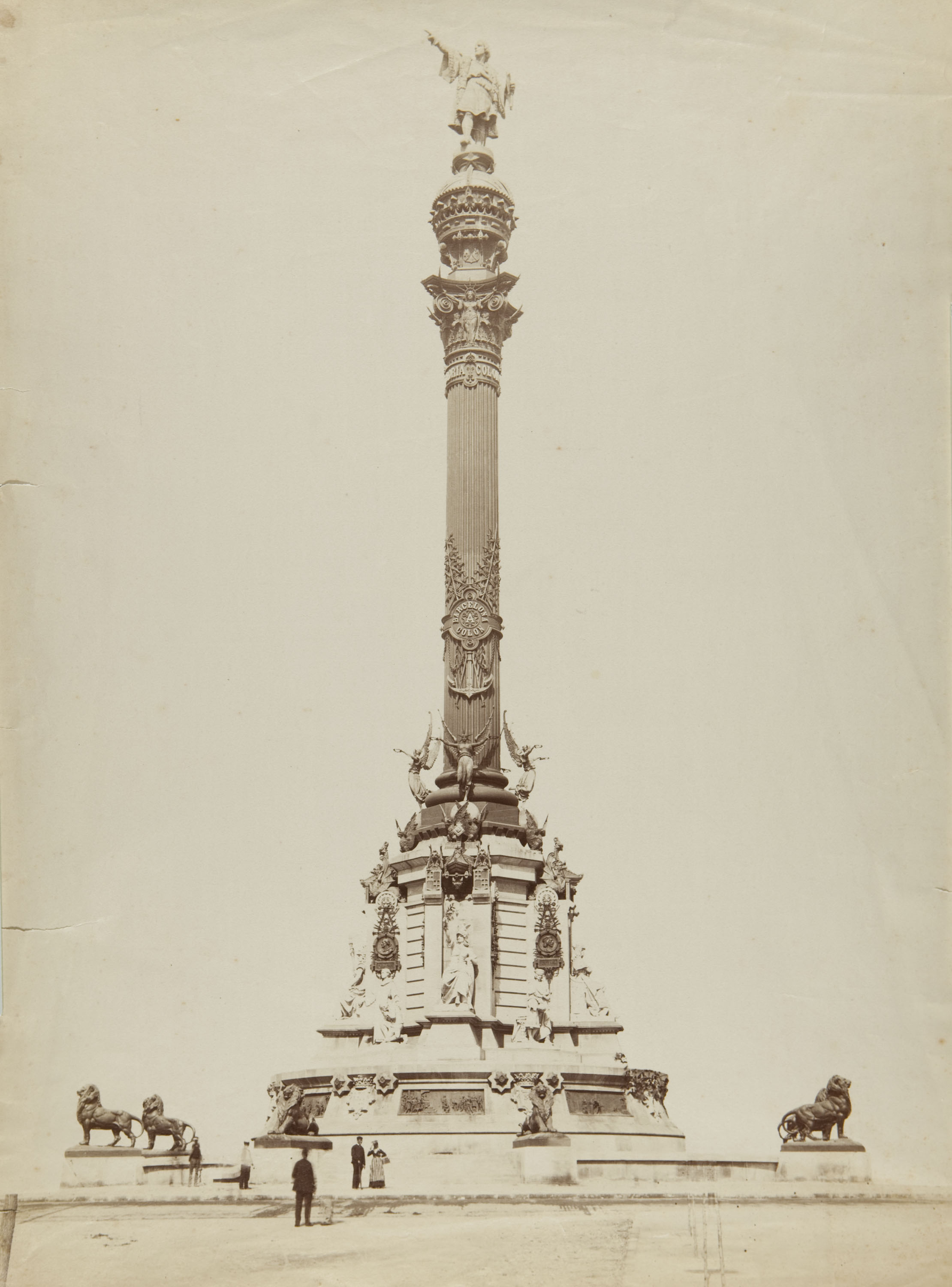 image for: Antoni Esplugas Puig - Sense títol [Monument a Colom] - Cap a 1890