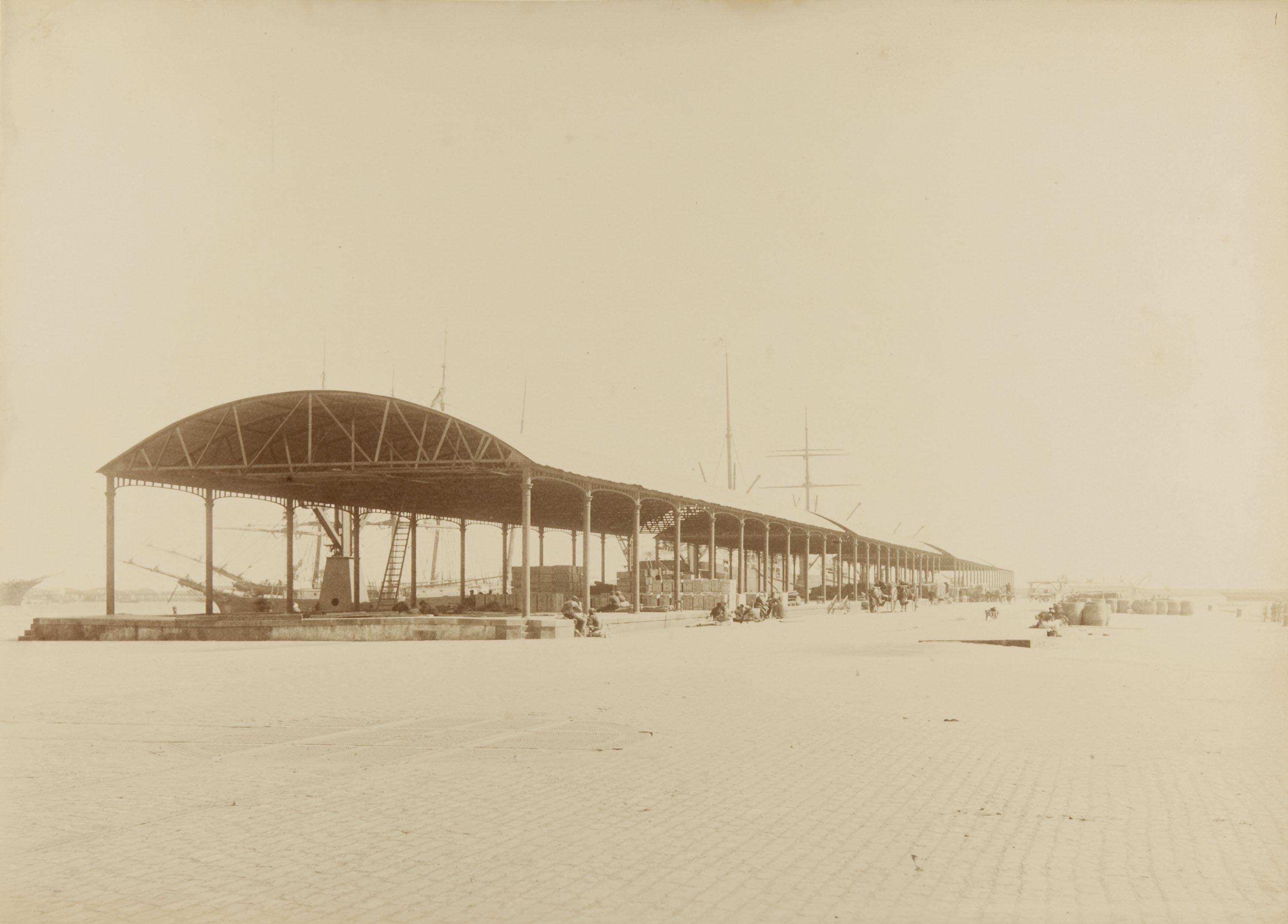 image for: Pau Audouard - Puerto de Barcelona. Muelle de Barcelona - Maig de 1888