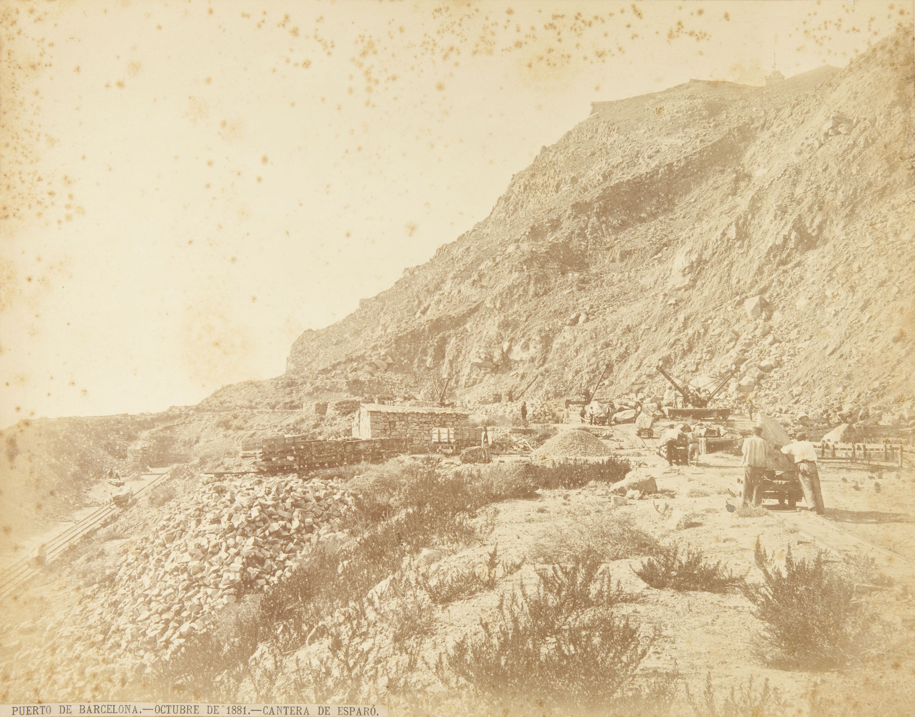 image for: Marc Sala Camarasa - Puerto de Barcelona. Octubre de 1881. Cantera de Esparó - Octubre de 1881