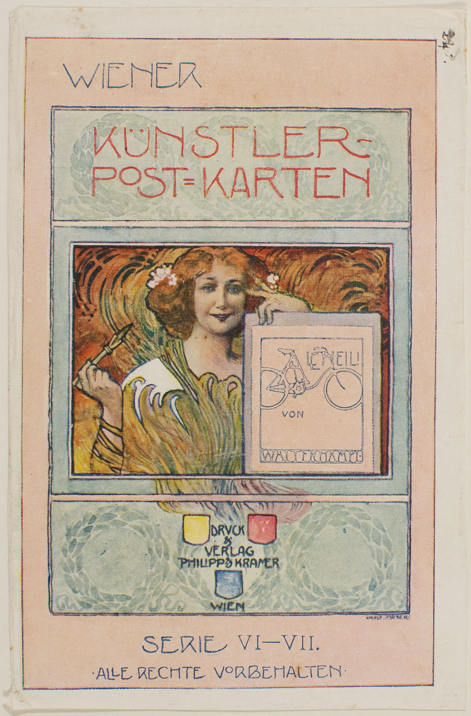 image for: Koloman Moser - Wiener Künstler Post-Karten - Cap a 1900