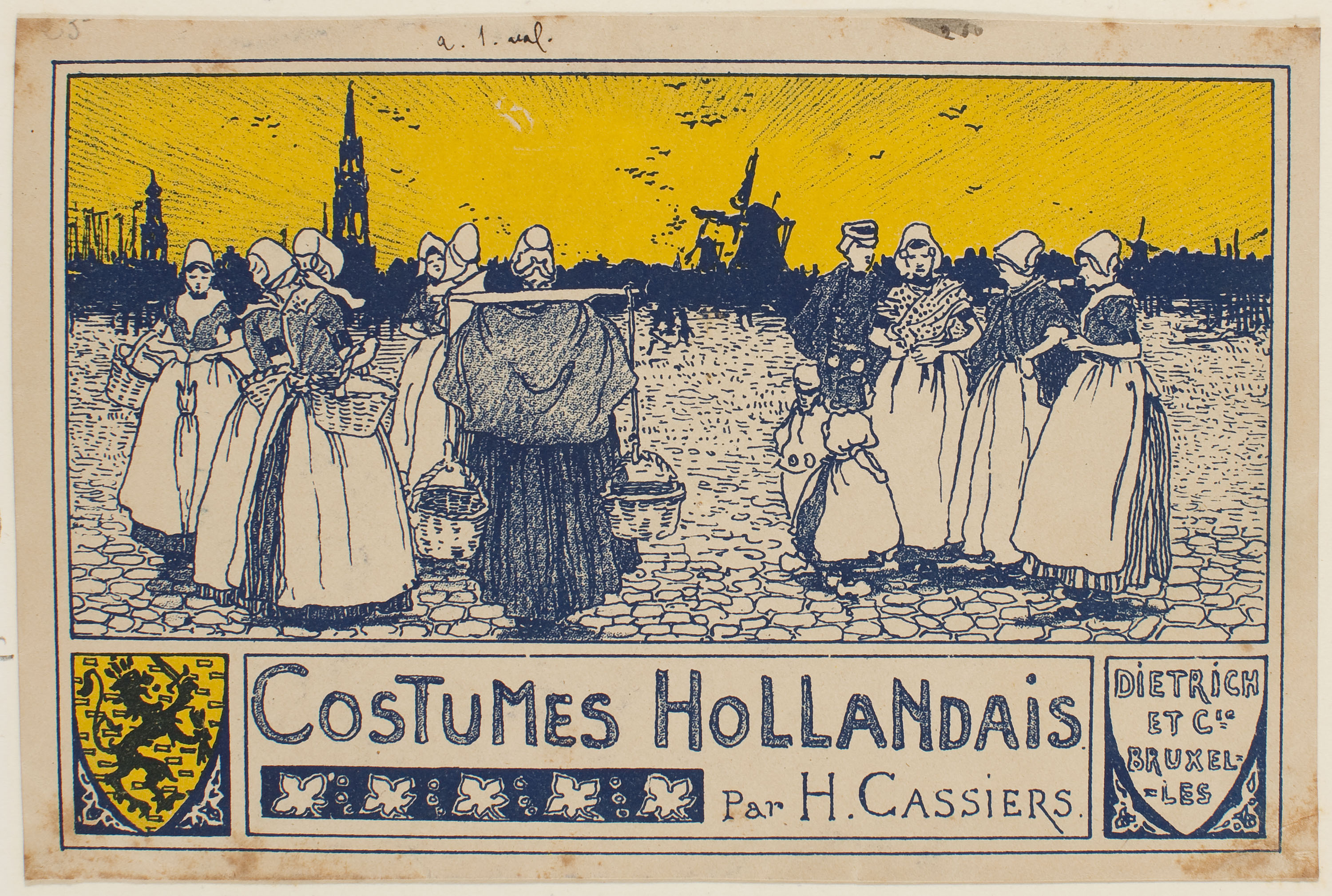 image for: Henri Cassiers - Costumes hollandais par H. Cassiers - 1898