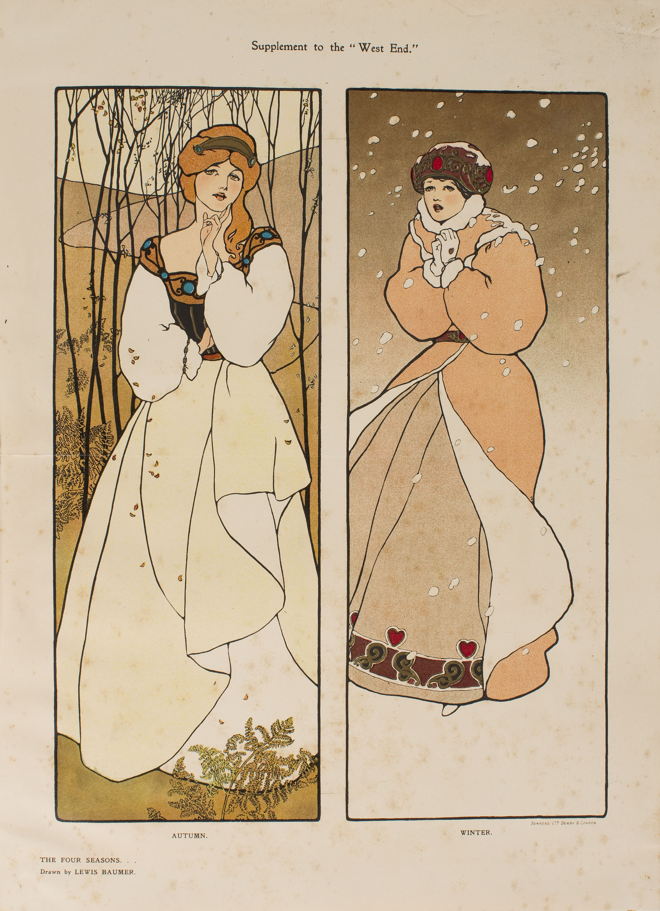 image for: Lewis Christopher Edward Baumer - Supplement to the West End (Autumn, Winter) - 1901