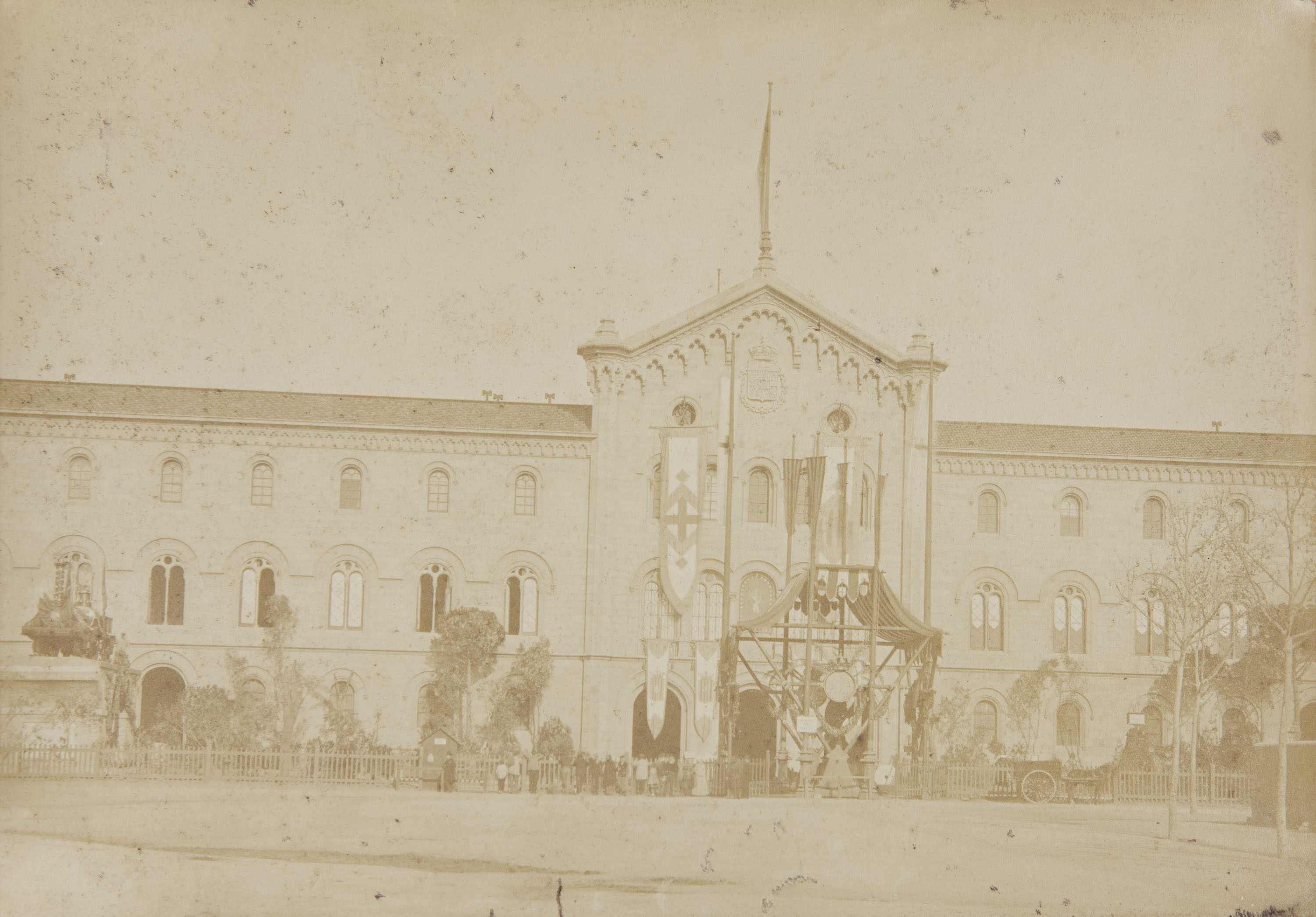 image for: Joan Martí  - Vista general exterior [de la Universitat de Barcelona] - 1877