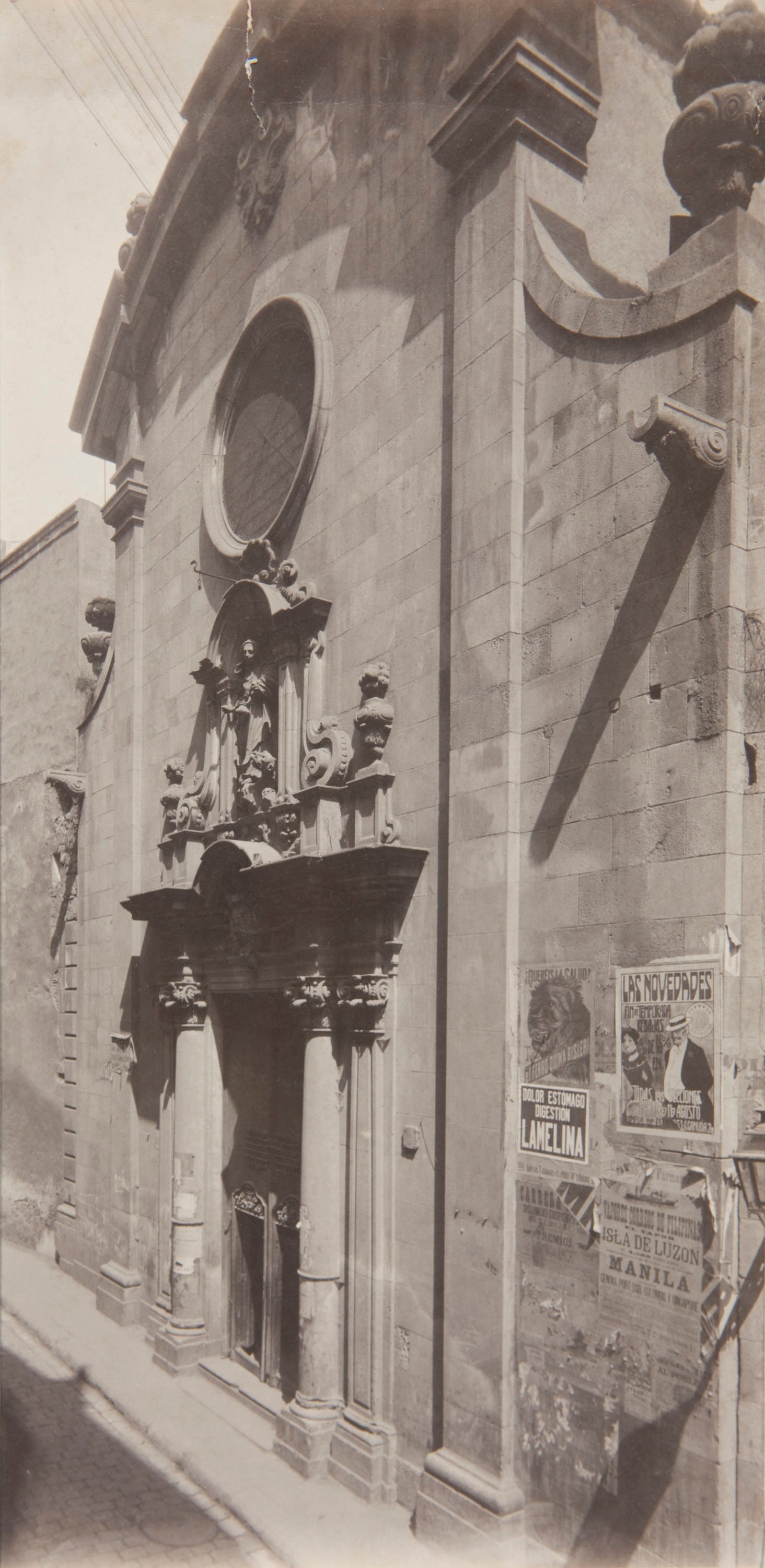 image for: Adolf Mas  - Façana de l'església de Santa Marta de Barcelona - Anterior a 1911