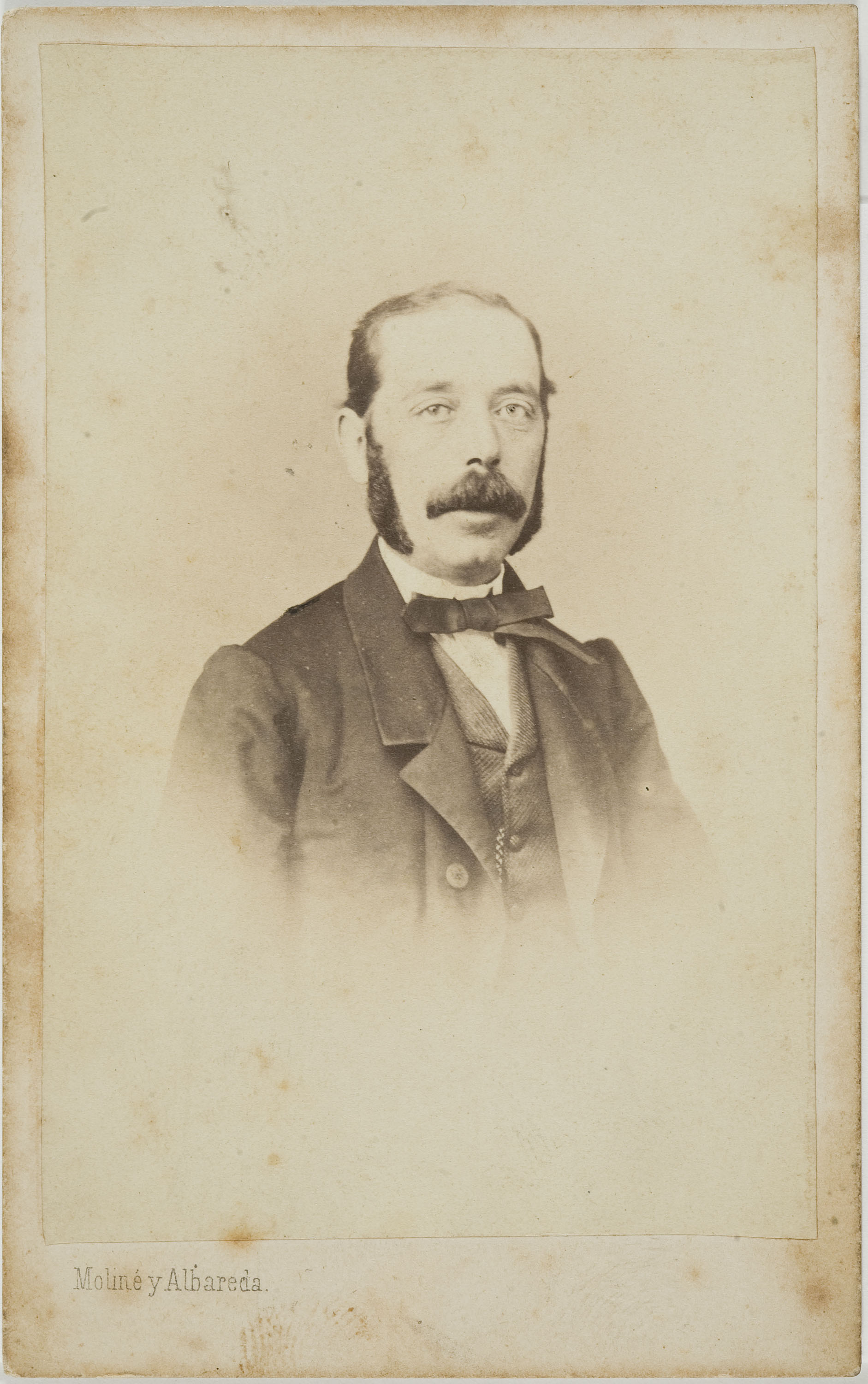 image for: Moliné y Albareda. Barcelona - Retrat d'home - Cap a 1860