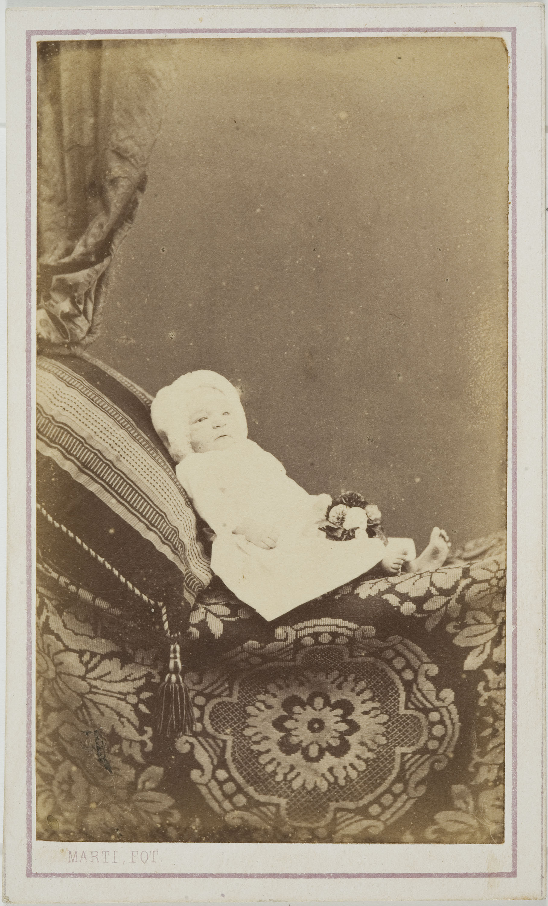 image for: Joan Martí  - Retrat de nadó - Cap a 1860