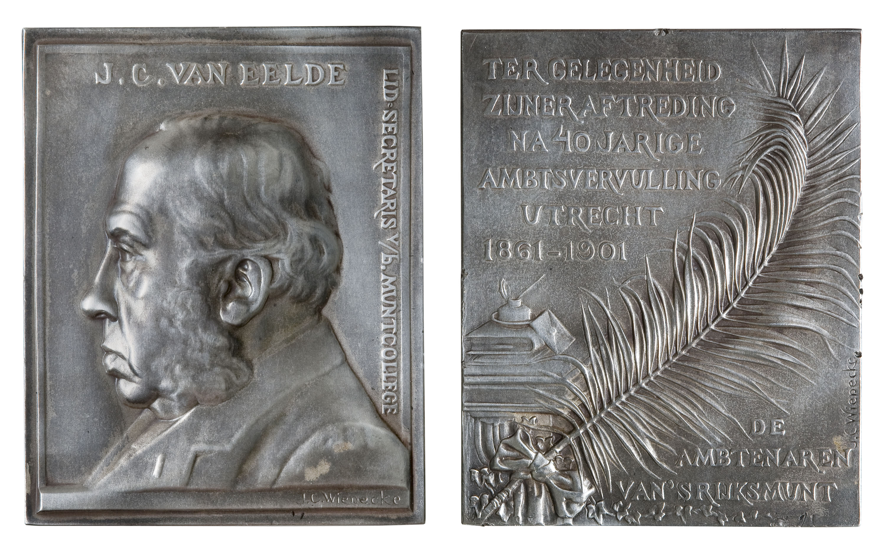 image for: Johann Cornelius Wienecke - A J.C. Eelde, secretari del Muntcollege - 1901