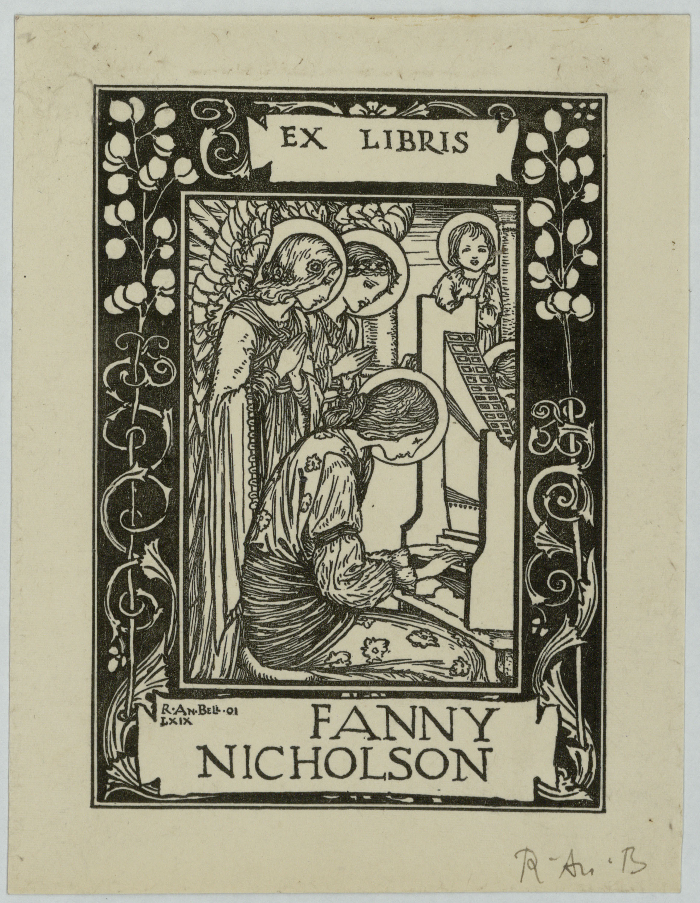 image for: Robert Anning Bell - Ex-libris Fanny Nicholson - 1901