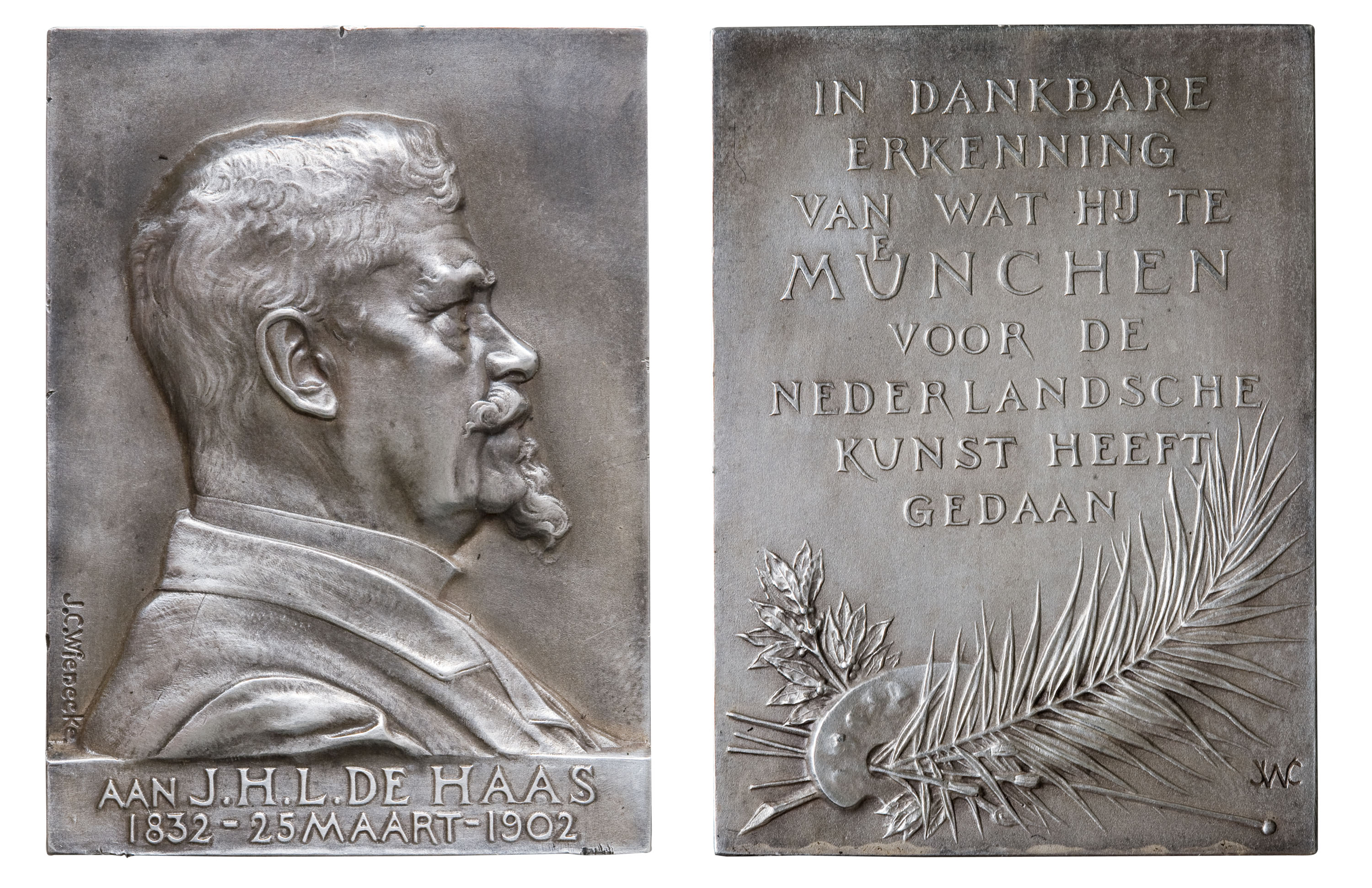 image for: Johann Cornelius Wienecke - A J.H.L de Haas, pintor, per al seu 70è aniversari - 1902