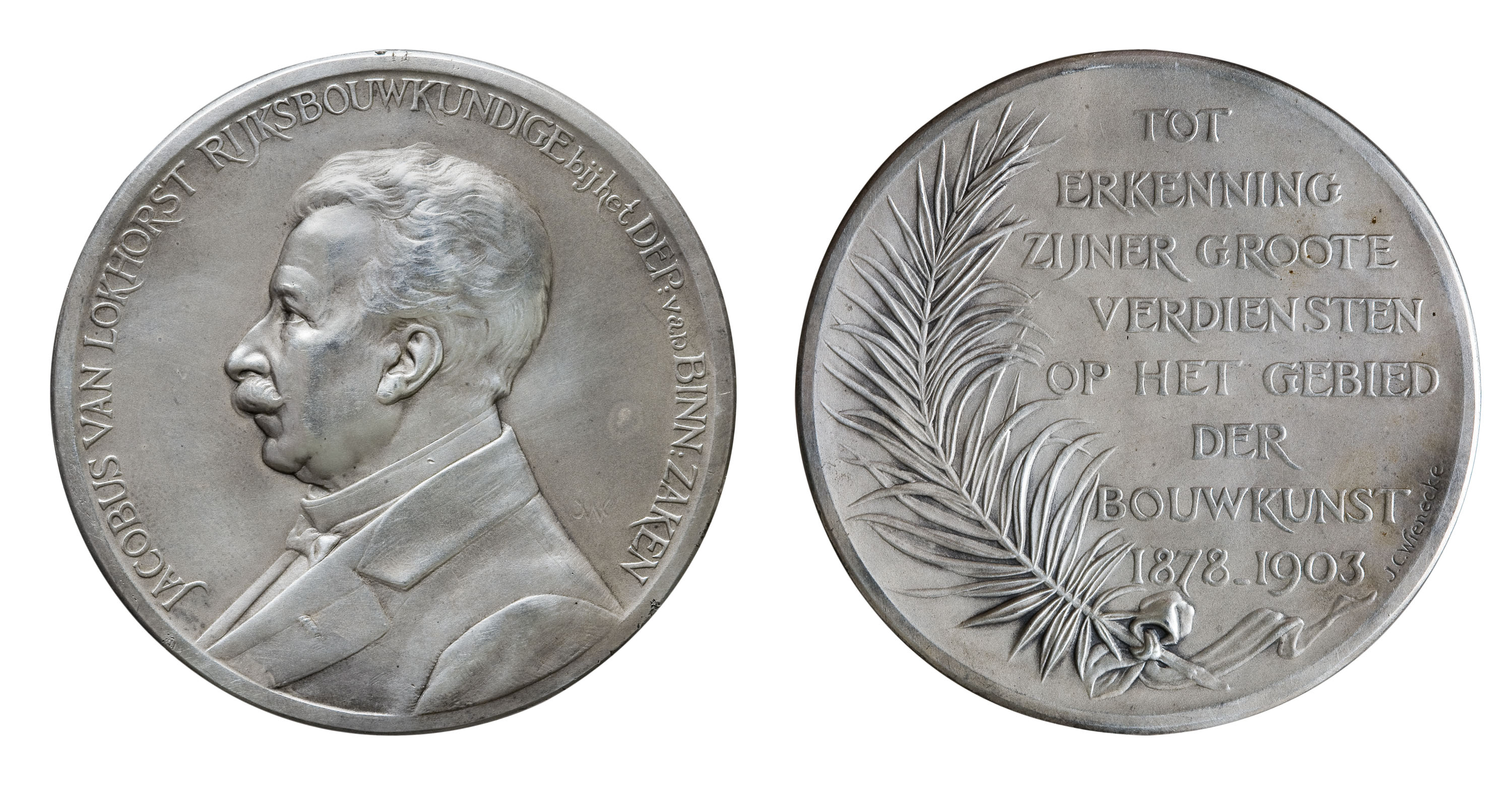 image for: Johann Cornelius Wienecke - A Jacob Van Lokhorst pel seu jubileu com arquitecte en cap - 1903