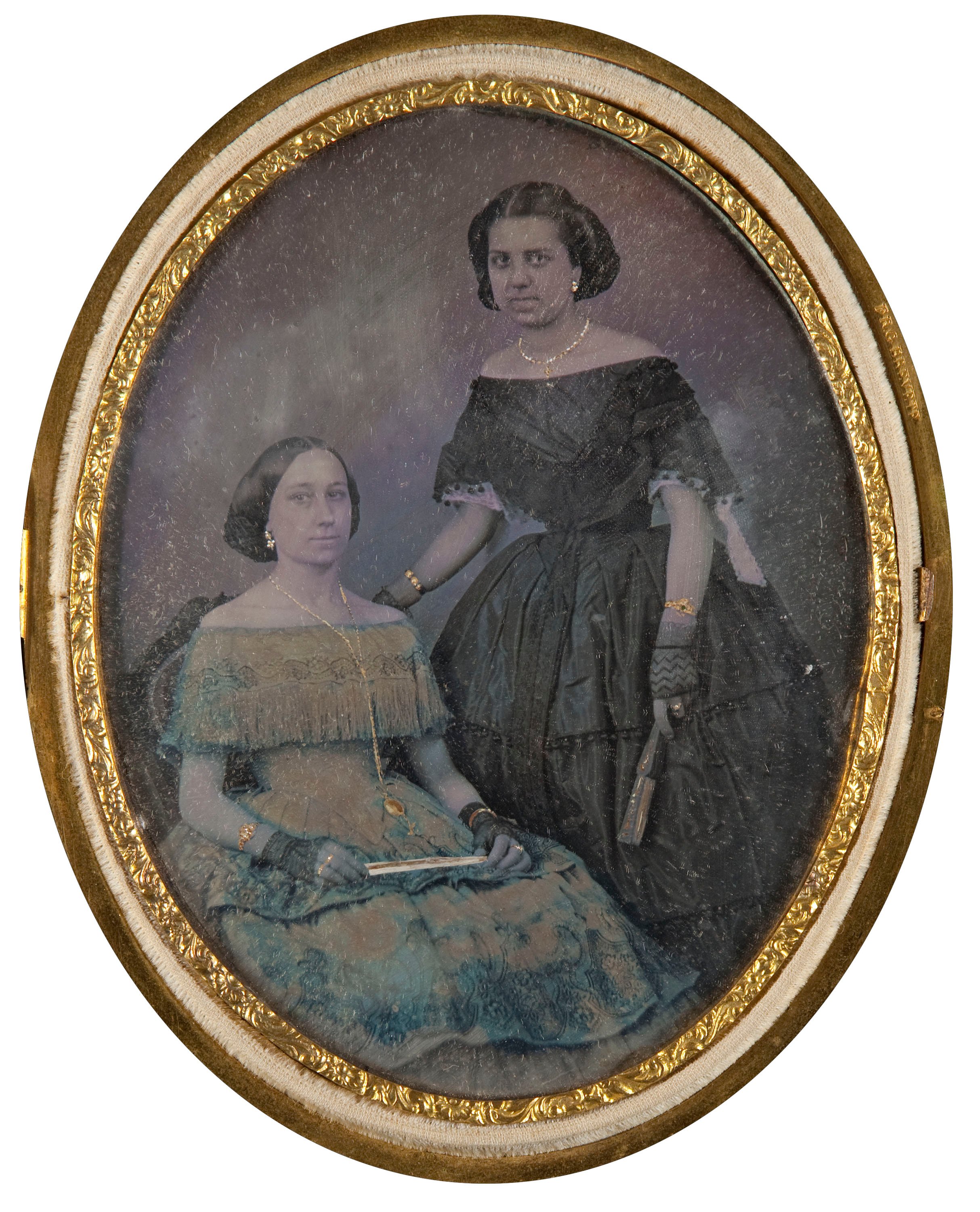 image for: Moliné y Albareda. Barcelona - Retrat de dues dones - Cap a 1860