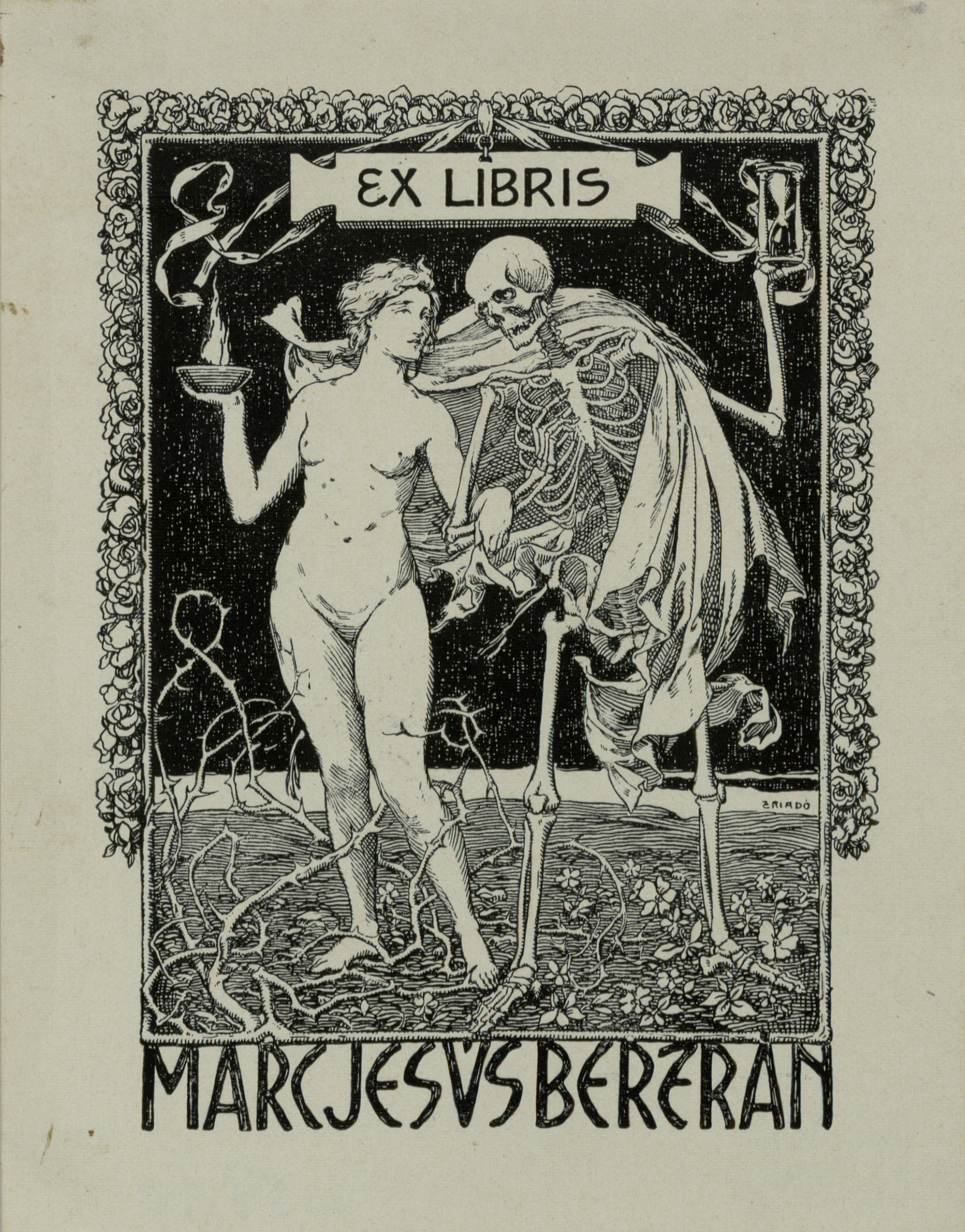 image for: Josep Triadó - Ex-libris Marc Jesús Bertrán - 1901