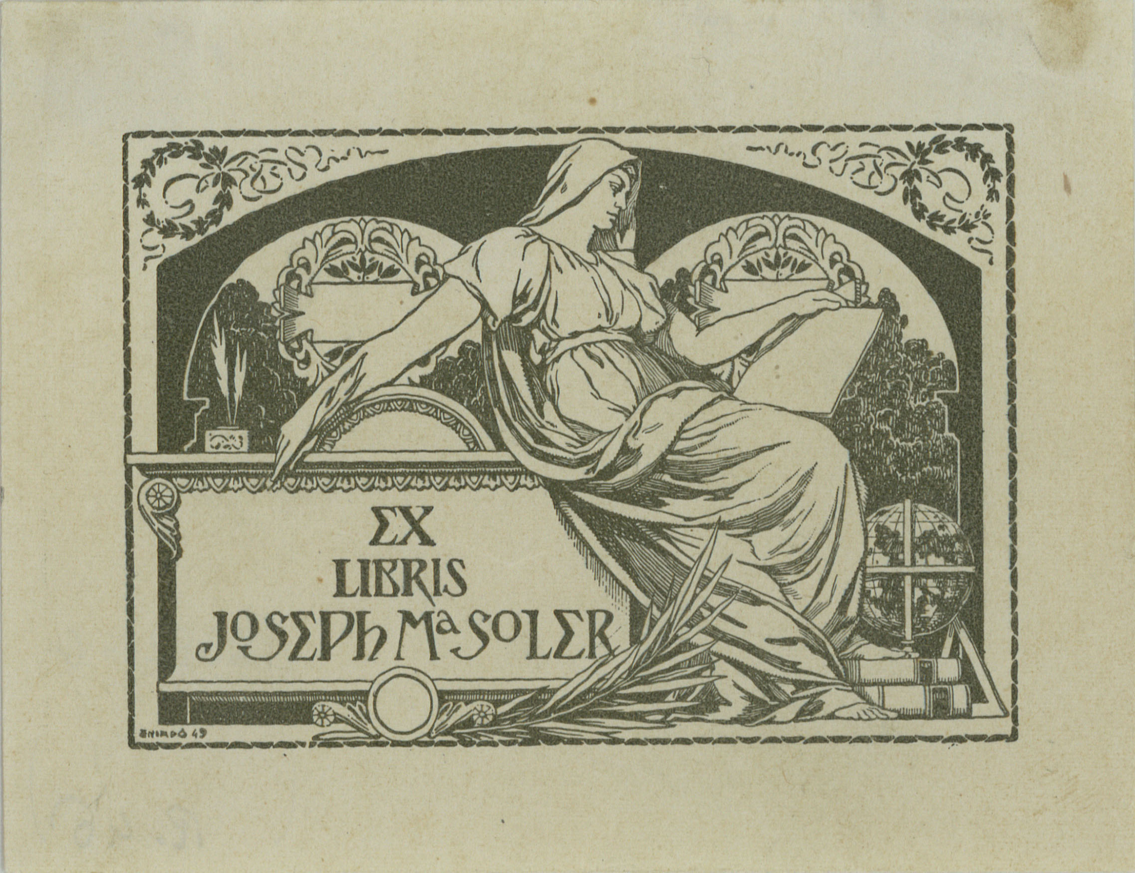 image for: Josep Triadó - Ex-libris Joseph Mª Soler - 1903
