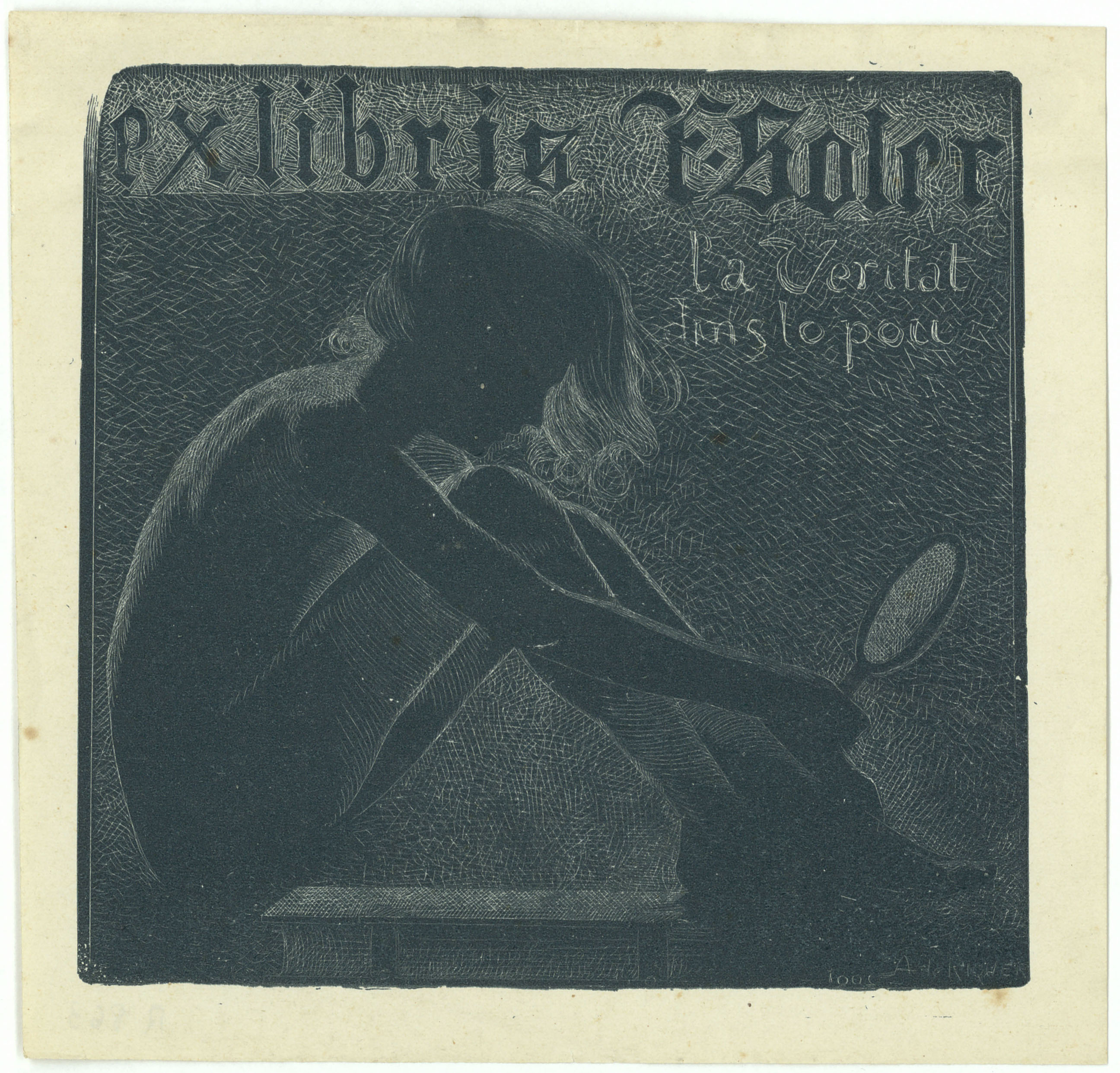 image for: Alexandre de Riquer - Ex-libris F. Soler - 1902