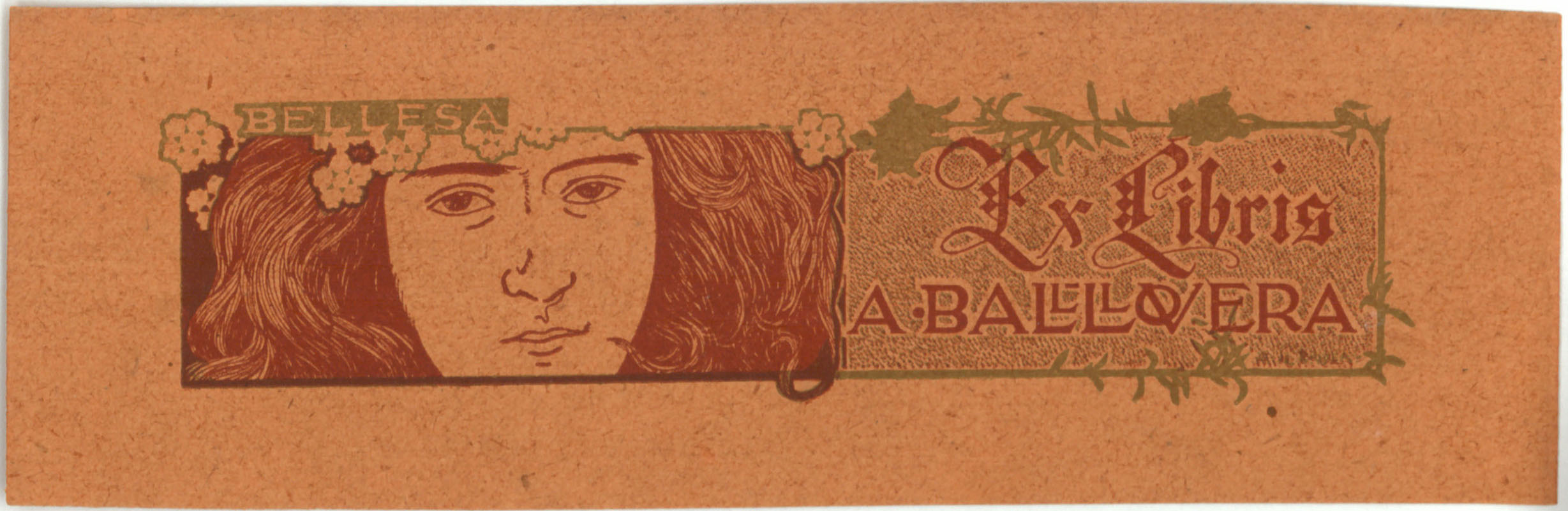 image for: Alexandre de Riquer - Ex-libris A. Ball Llovera - Anterior a maig de 1902