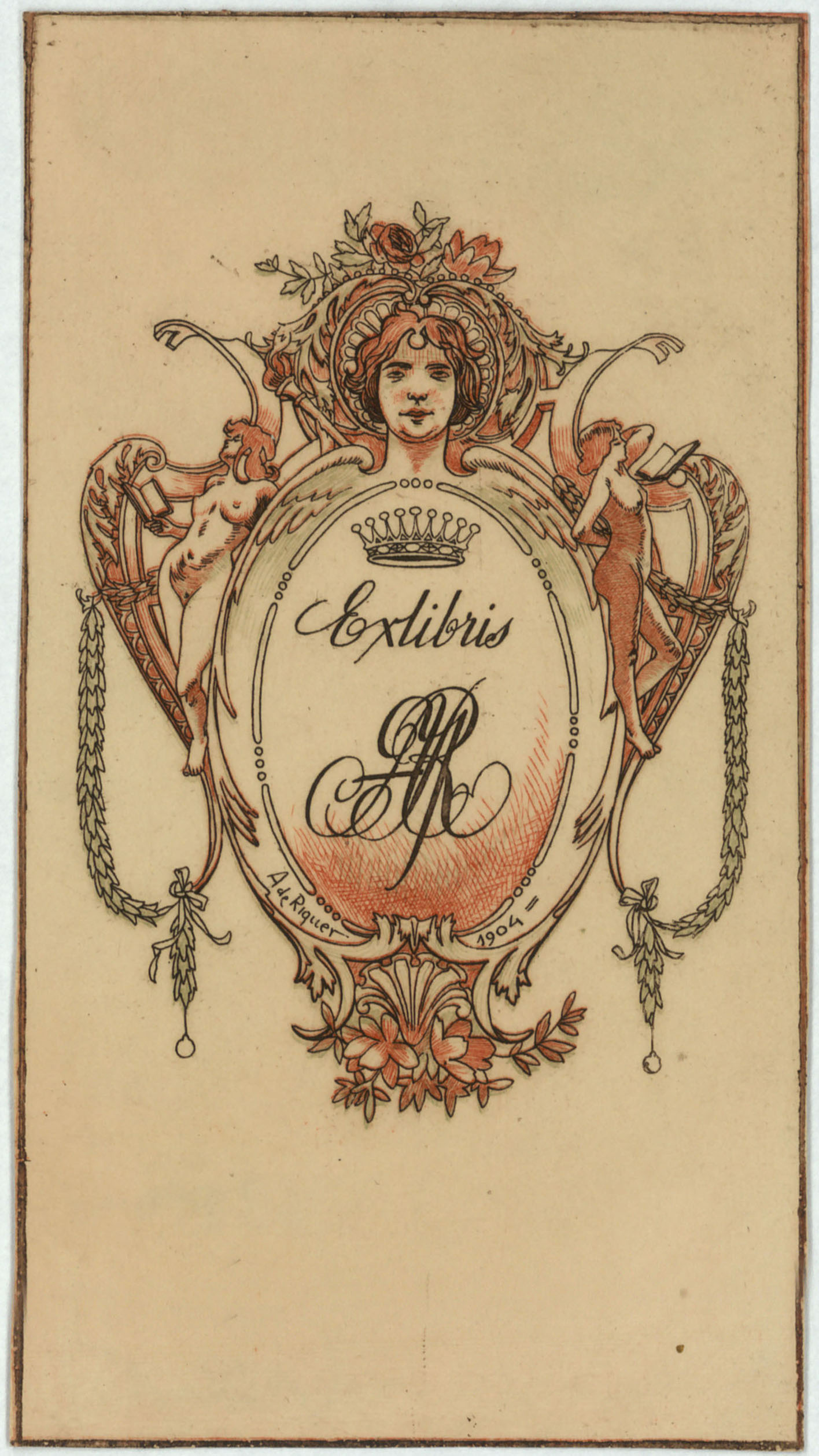 image for: Alexandre de Riquer - Ex-libris ARY [Alexandre de Riquer Ynglada] - 1904
