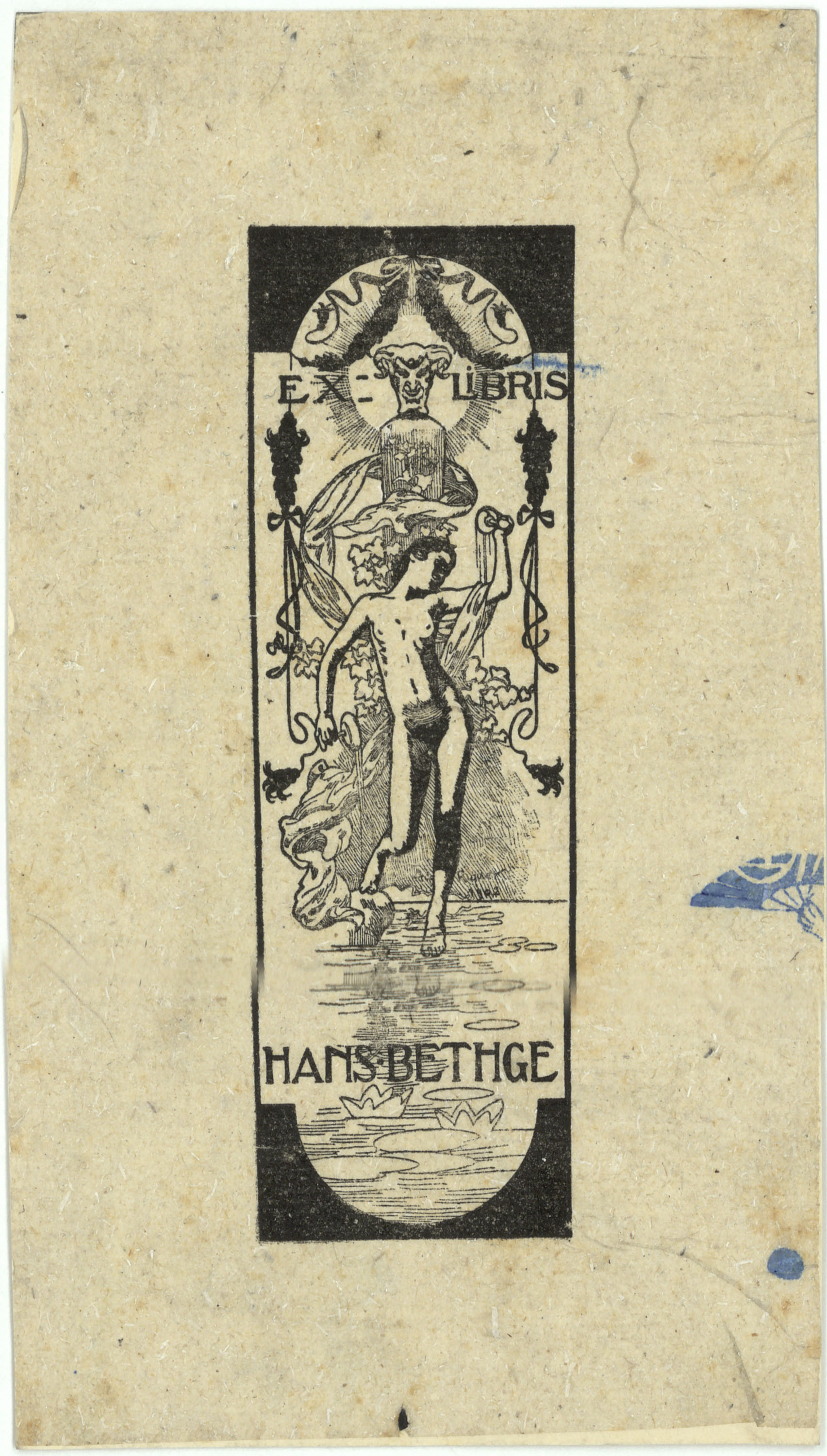 image for: Alexandre de Riquer - Ex-libris Hans Bethge - 1902