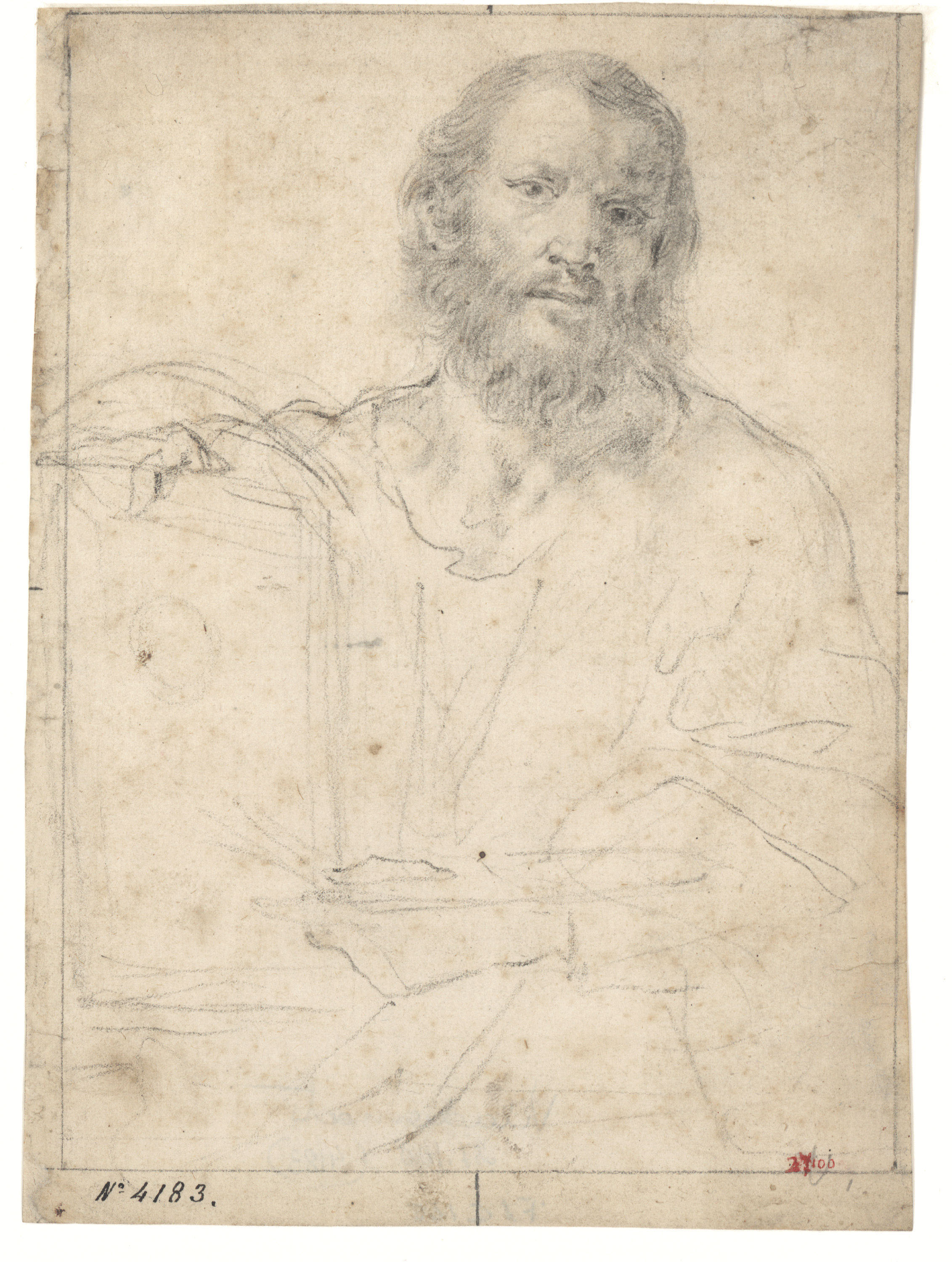 image for: Antoni Viladomat - Sant Lluc - Cap a 1720-1730