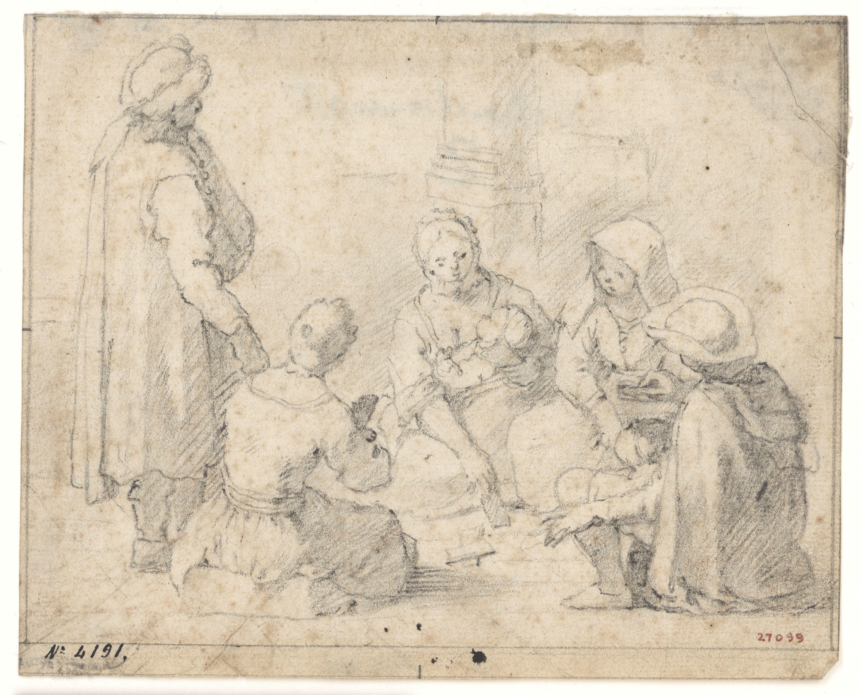 image for: Antoni Viladomat - Jugadors de naips - Cap a 1720-1755