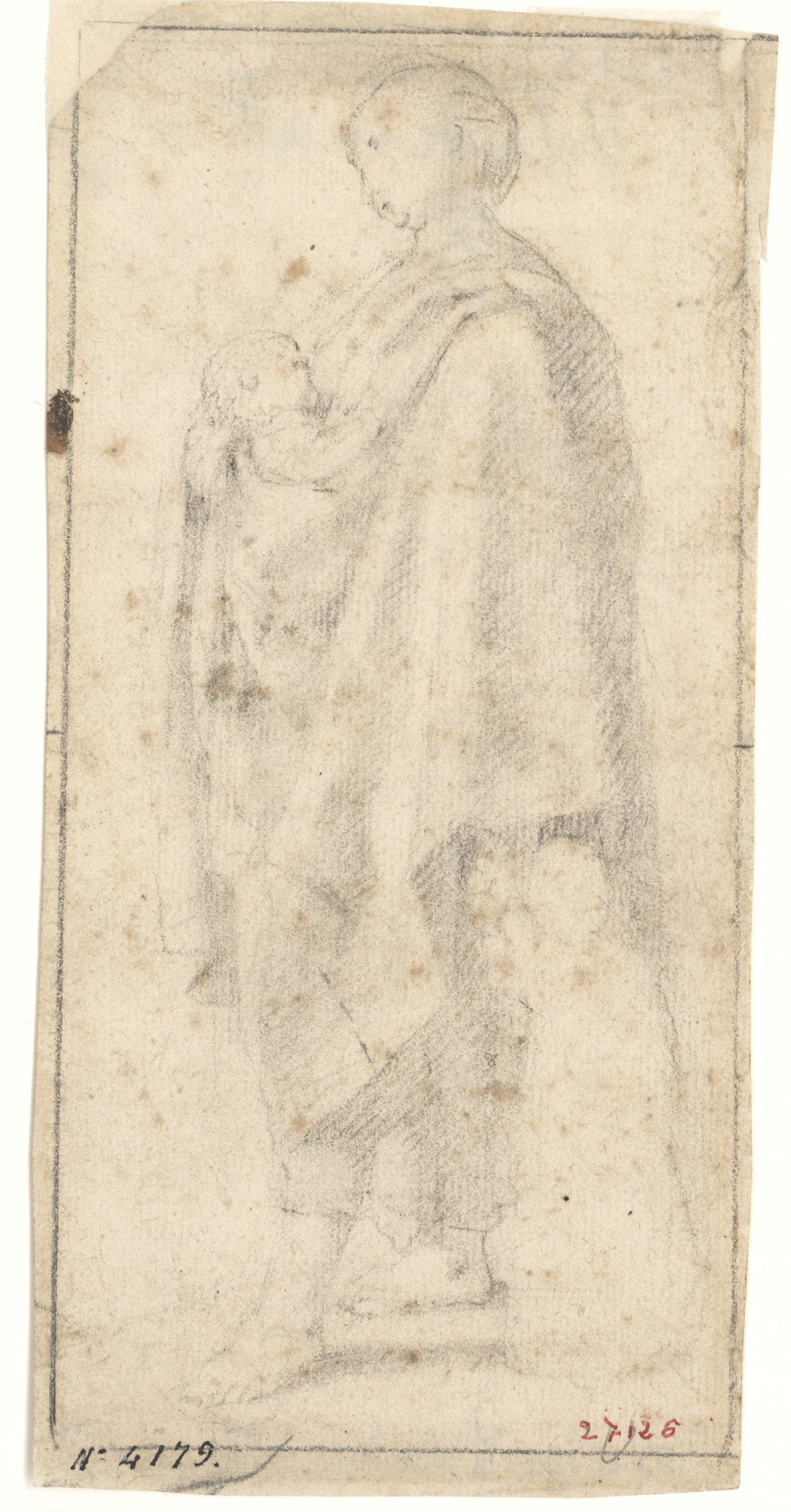 image for: Antoni Viladomat - Dona amb nen - Cap a 1720-1755