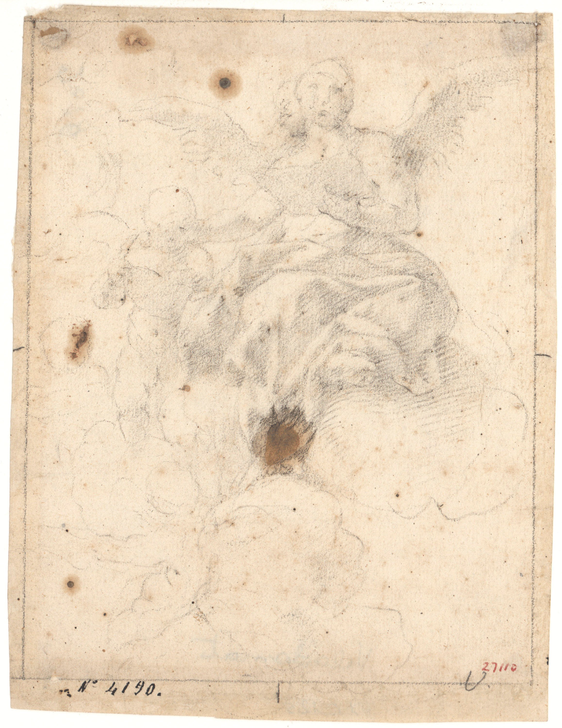 Antoni Viladomat - Àngel - Cap a 1720-1740 image for: Antoni Viladomat - Àngel - Cap a 1720-1740