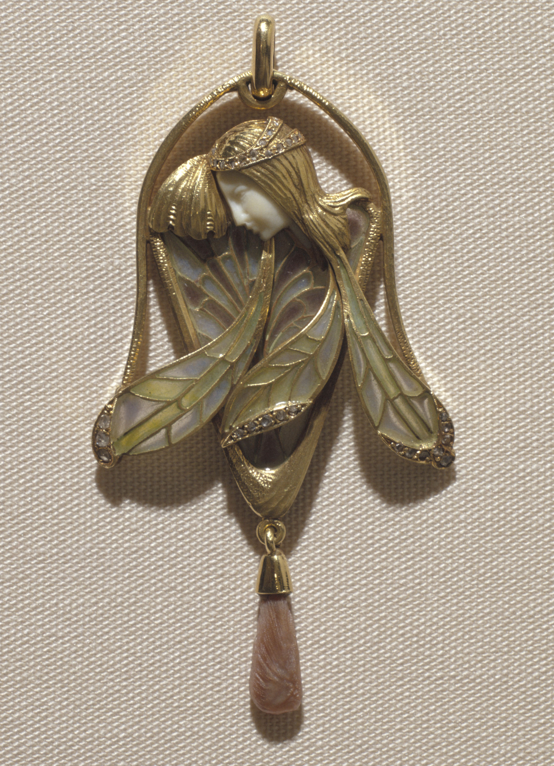 image for: Lluís Masriera - Penjoll amb nimfa alada - Cap a 1906-1908