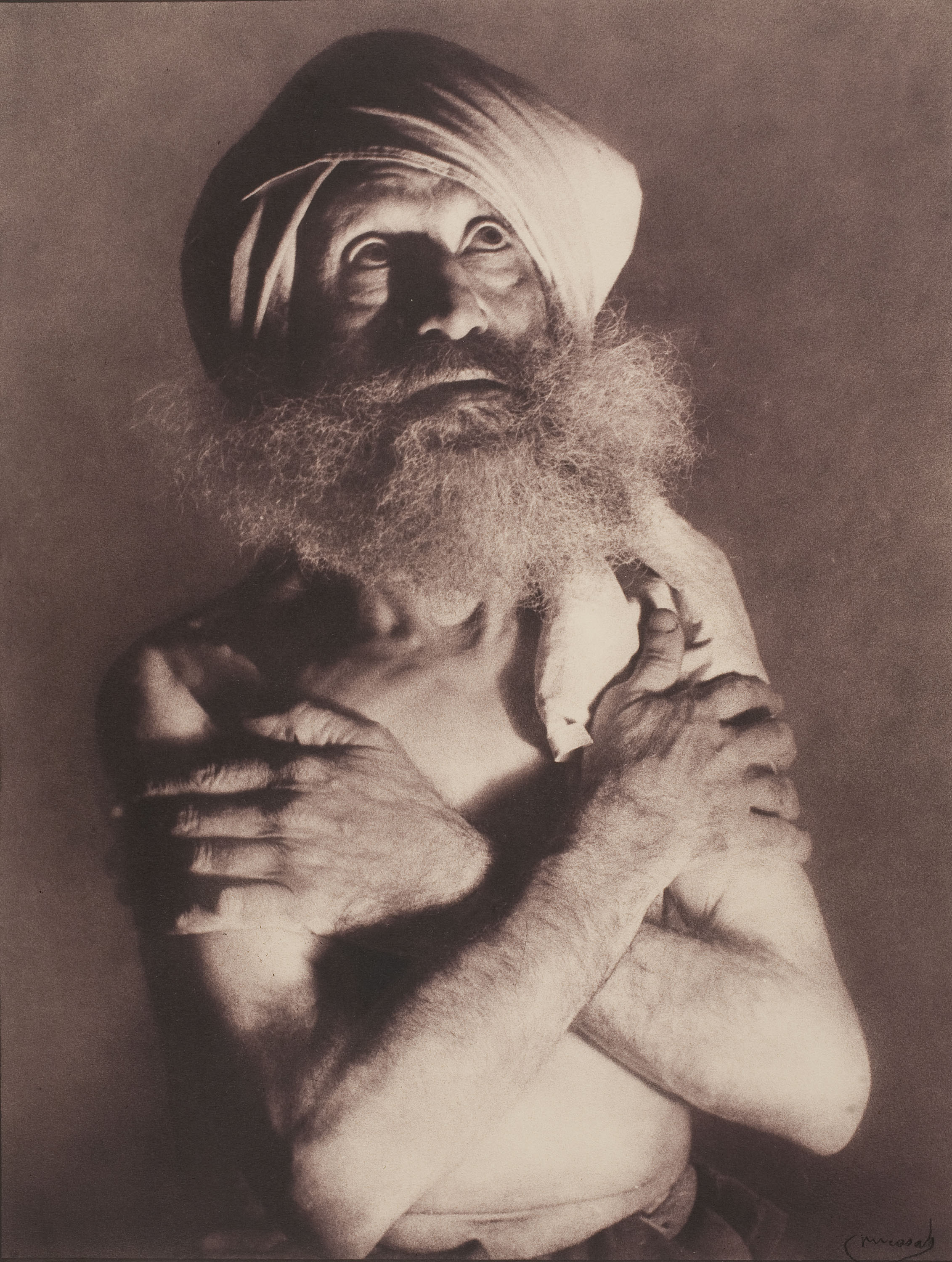 Josep Maria Casals i Ariet - Home amb barba i turbant - Cap a 1935 image for: Josep Maria Casals i Ariet - Home amb barba i turbant - Cap a 1935