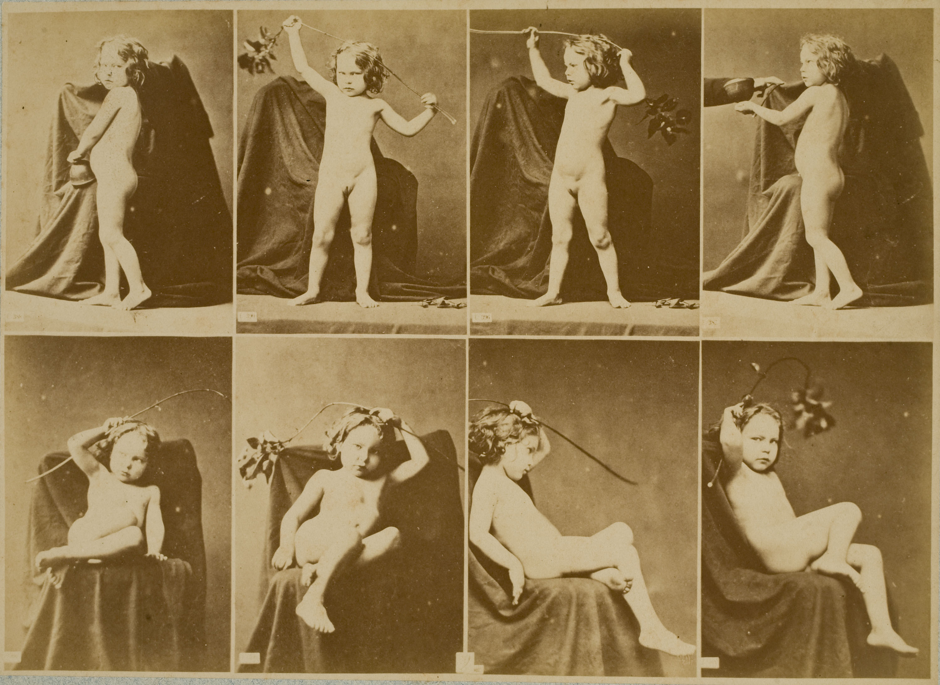 image for: Anònim - Contactes de nus infantils - Cap a 1880