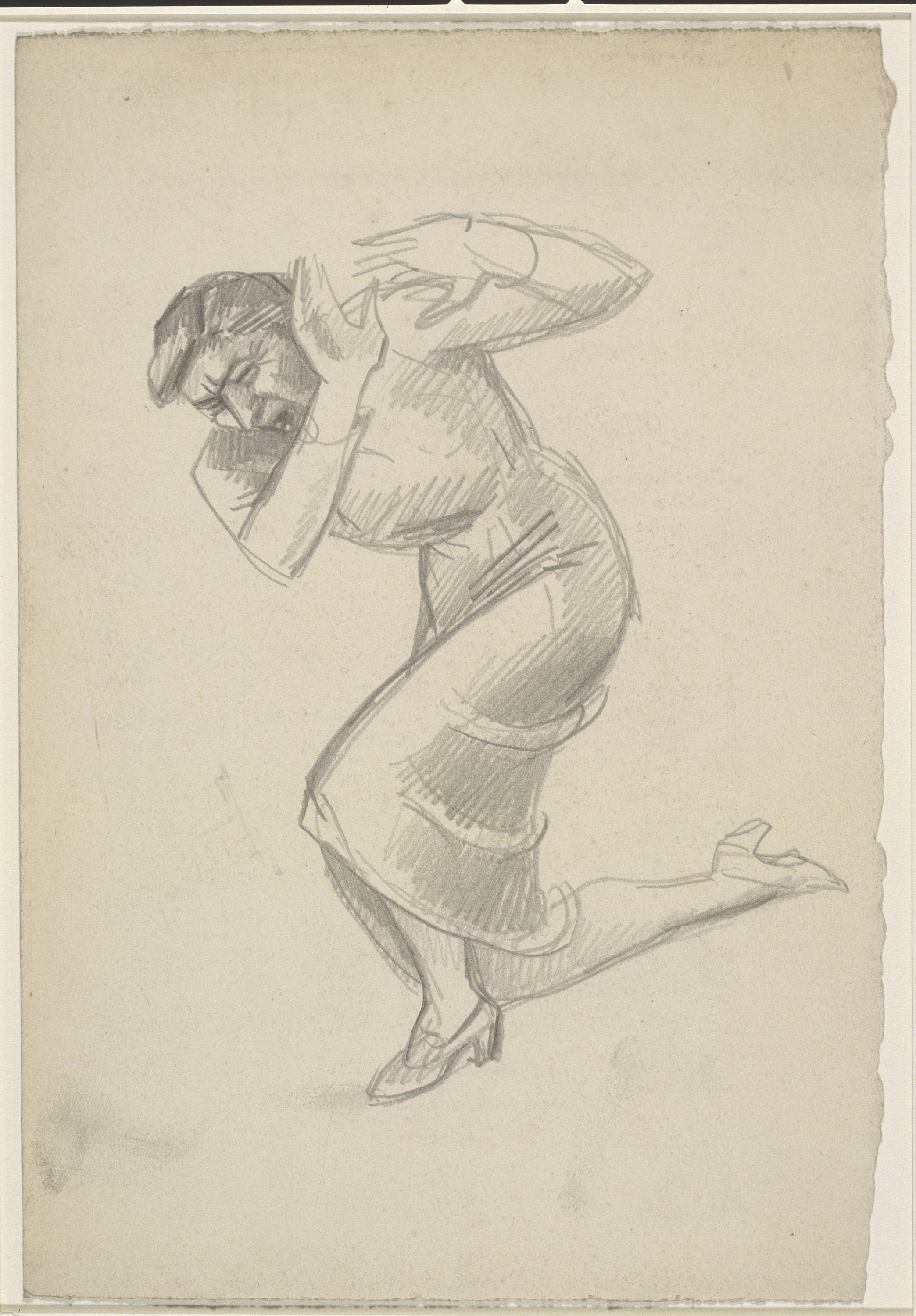 image for: Juli González - Femme affligé à genoux Nº 2 (Dona espantada, de genolls, núm. 2) - Cap a 1941