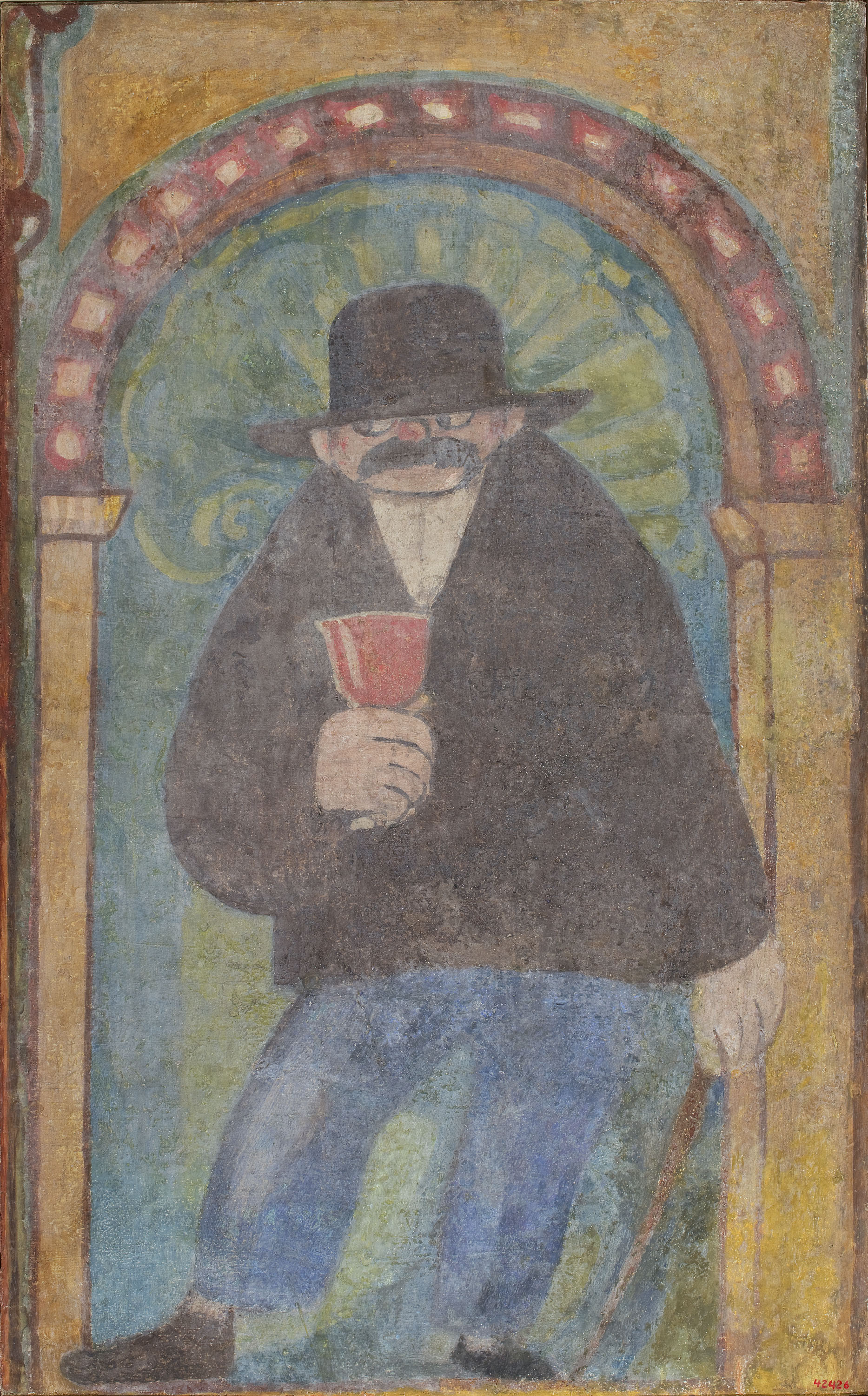 image for: Xavier Nogués - Fragment de la decoració mural del celler de les Galeries Laietanes - 1915