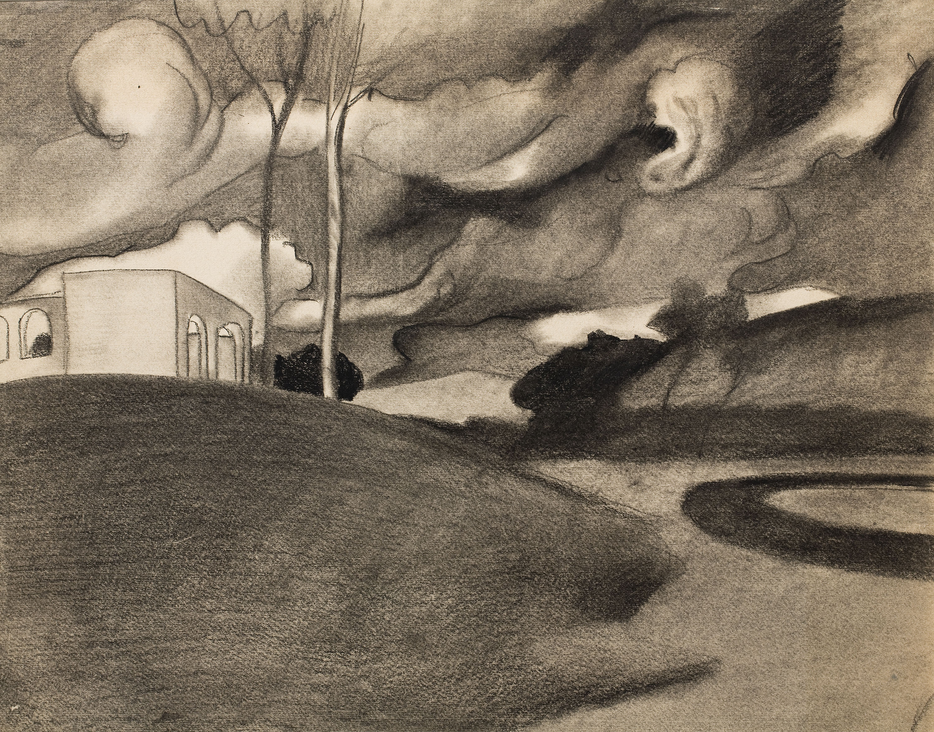 image for: Joan González Pellicer - Paysage aux lourds nuages (Paisatge amb núvols de tempesta) - Cap a 1902-1904