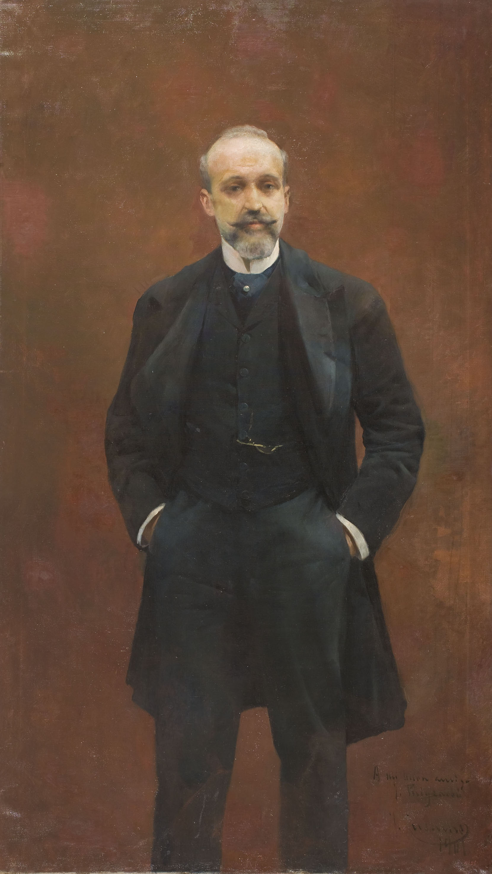 image for: Josep Cusachs - Retrat de Josep Puigcarbó - 1901