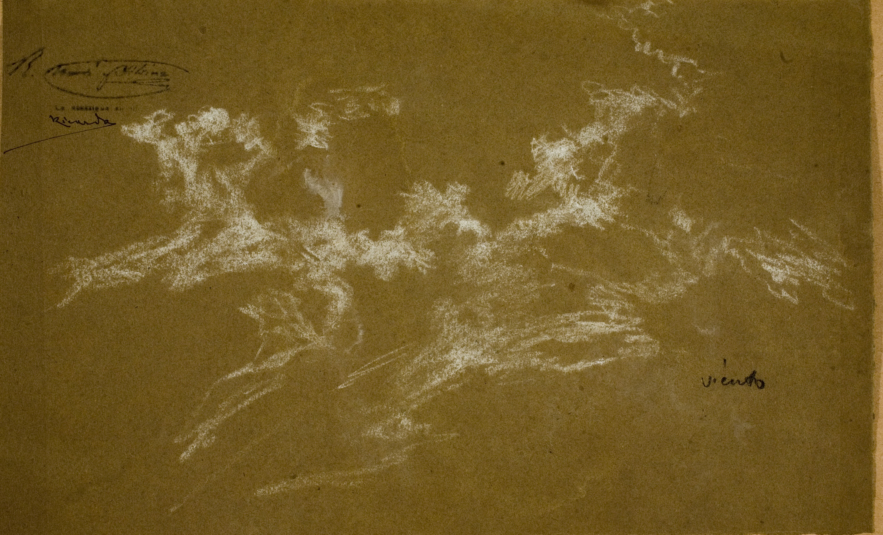 Ramon Martí i Alsina - Apunt de cel ventós - Cap a 1865-1870 image for: Ramon Martí i Alsina - Apunt de cel ventós - Cap a 1865-1870