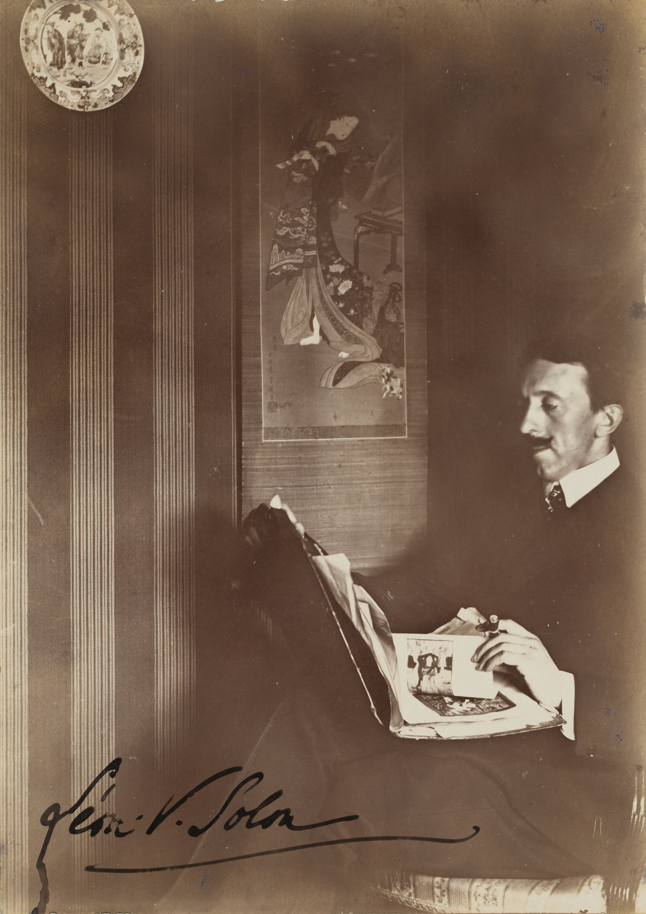 image for: Anònim - Retrat de Léon Víctor Solon - Cap a 1905
